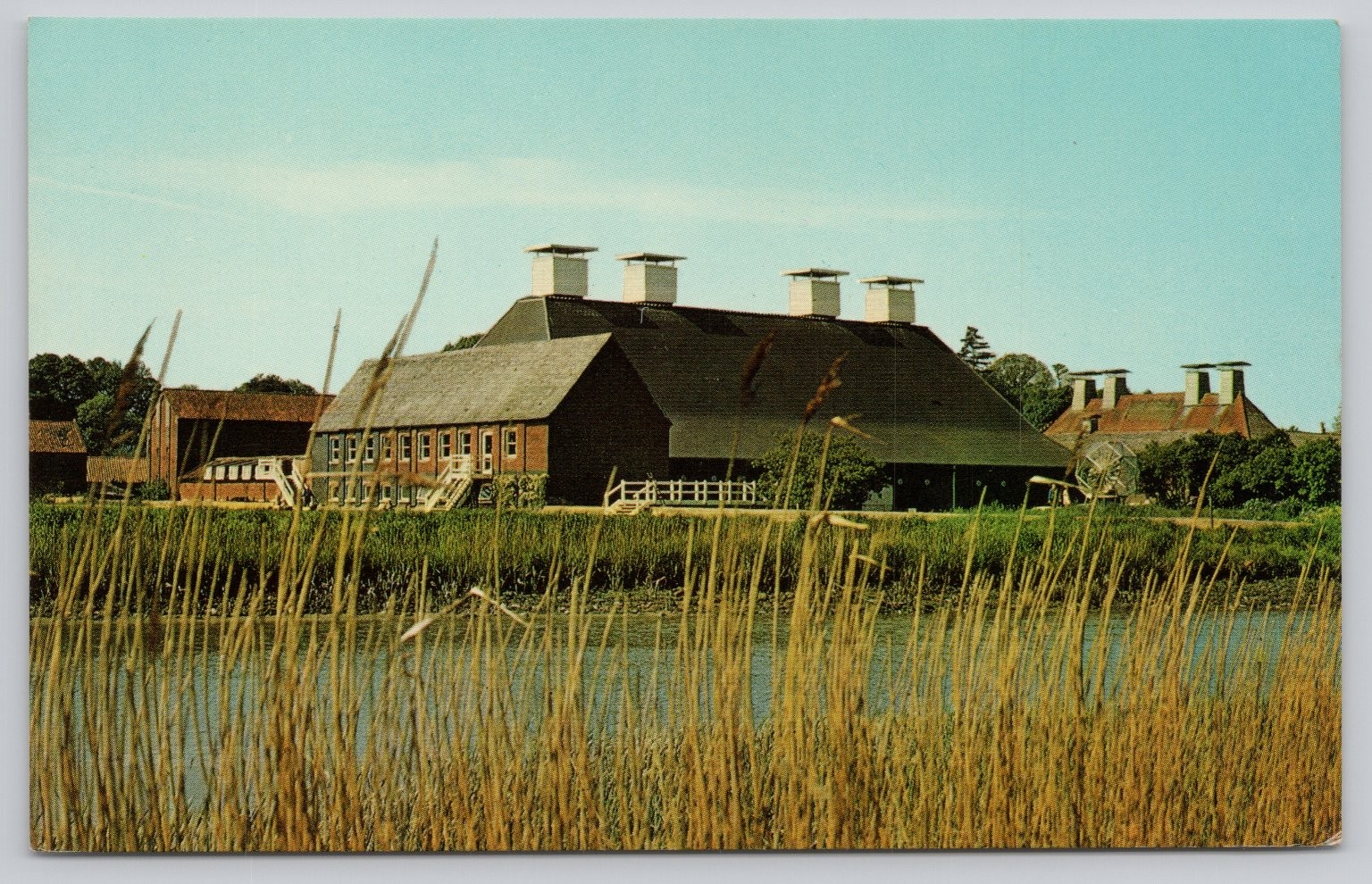 Snape Festival Hall Suffolk England River Alde Vintage Postcard F. W. Pawsey