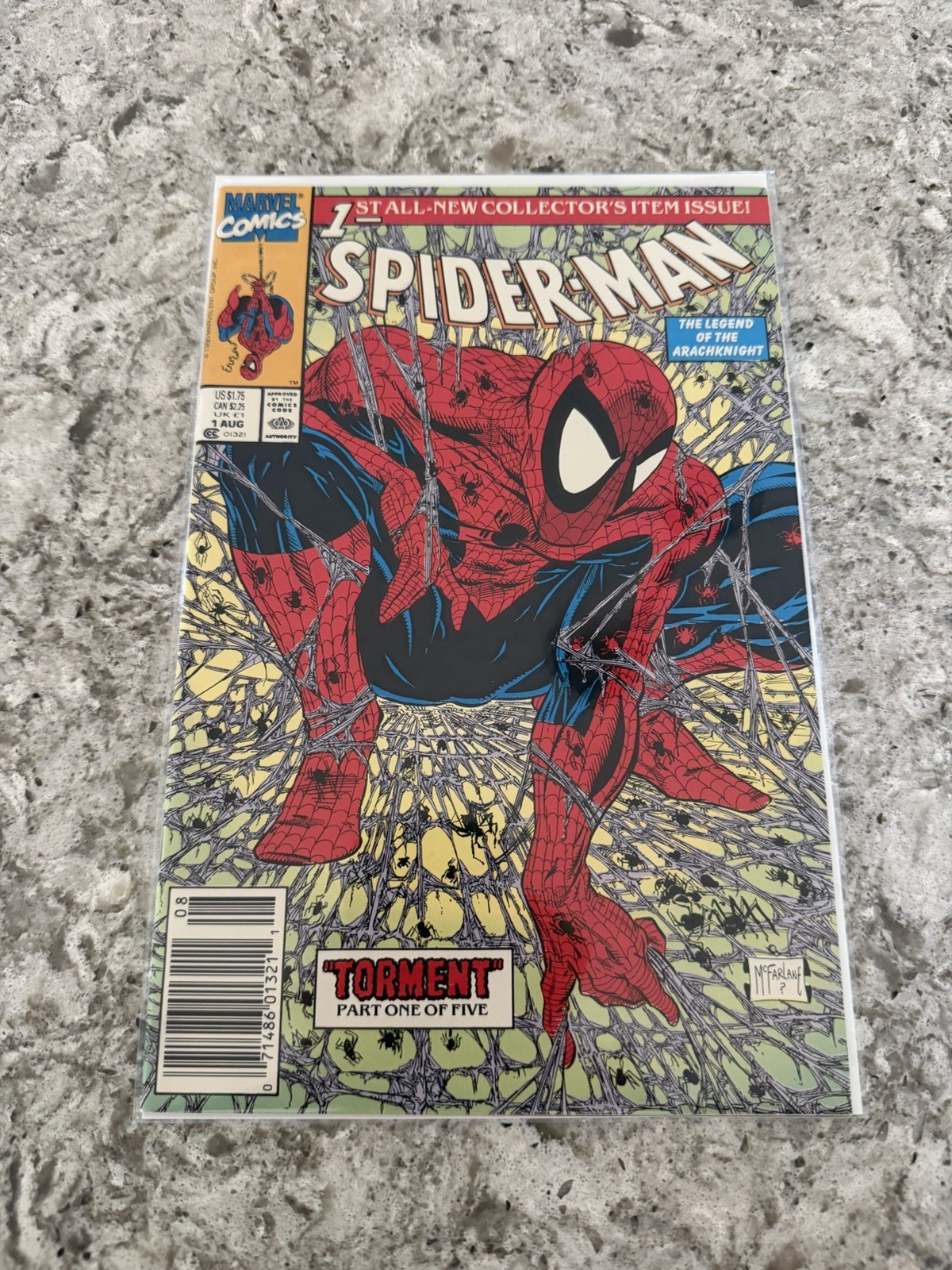 Spider-Man #1 Newsstand Variant (Marvel Comics August 1990)
