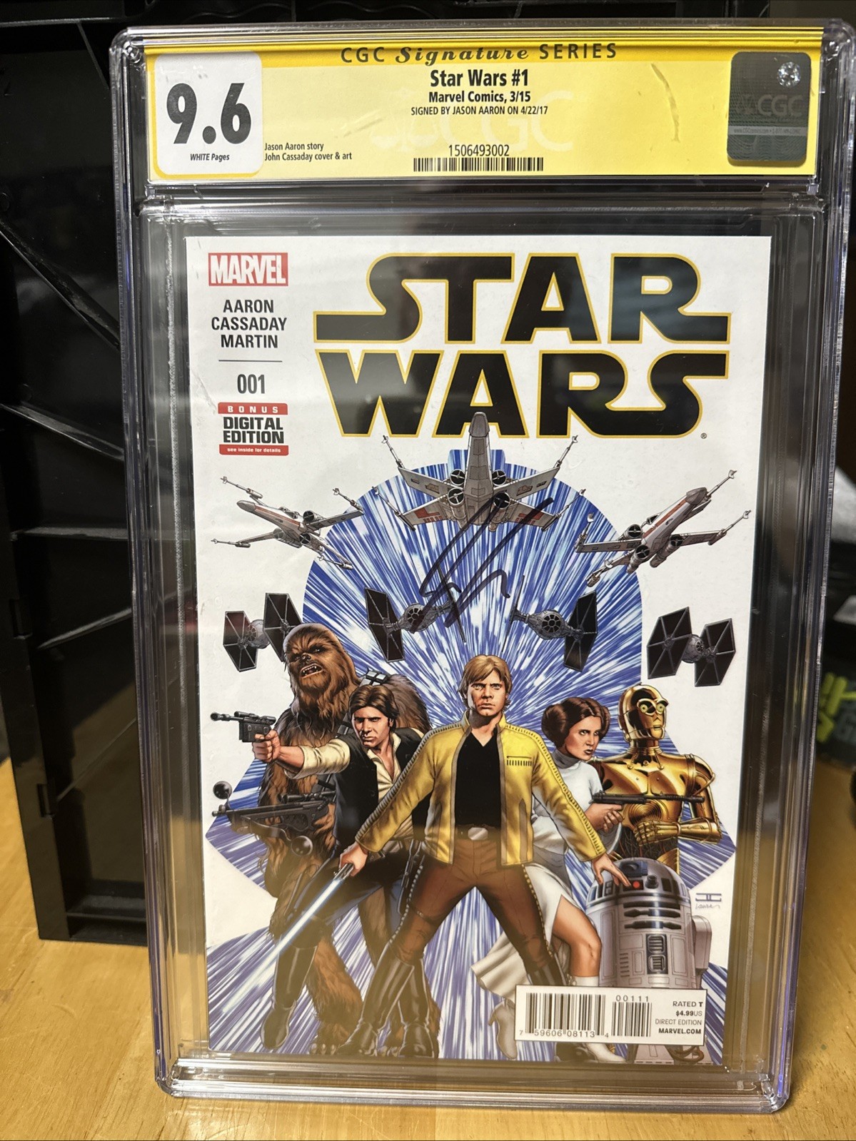 Star Wars #1 (Marvel Comics 2015) CGC 9.6 Signed by Jason Aaron 1st Print
