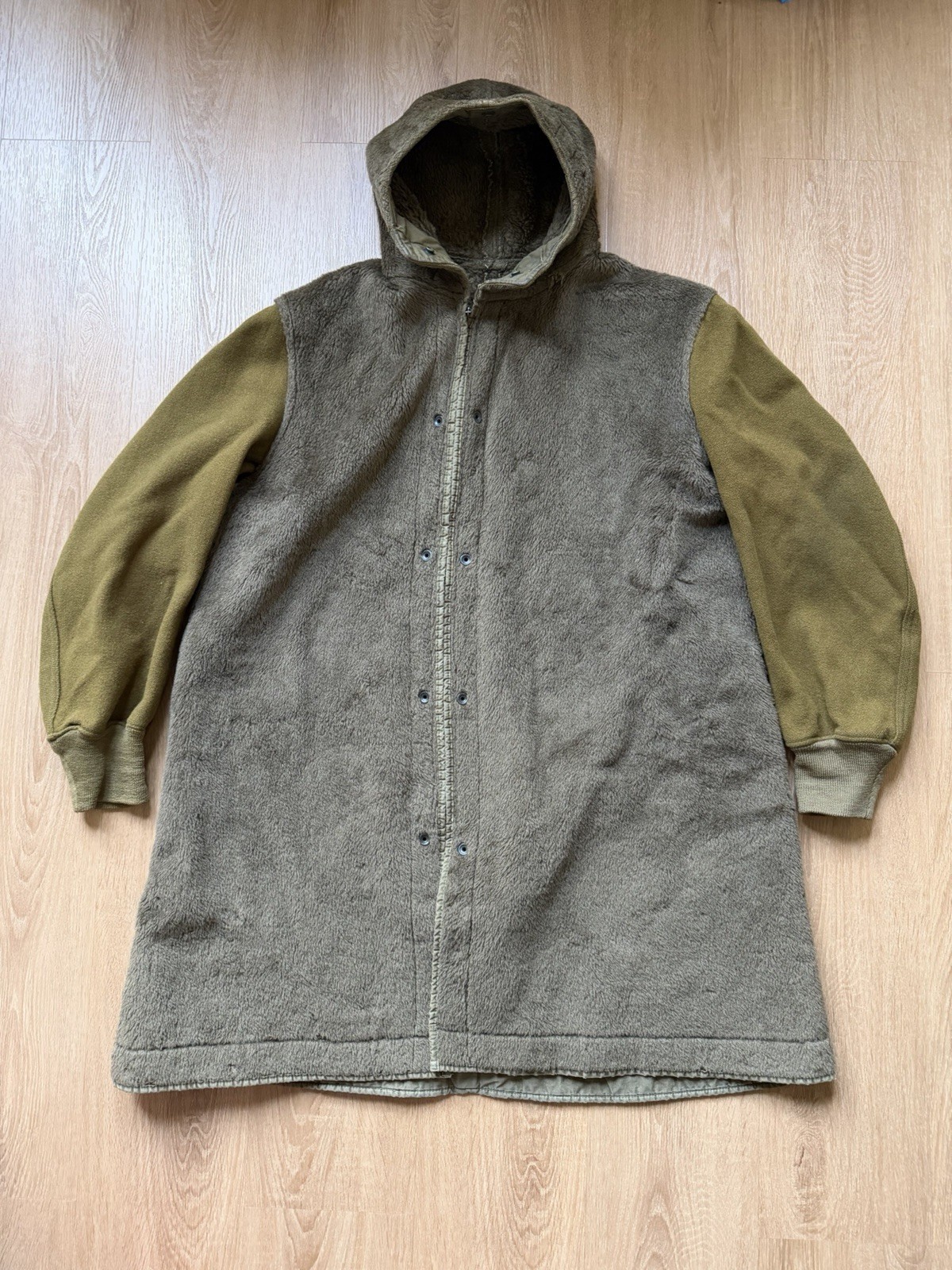 VTG WWII US Army M 48 M1947 Parka FURE LINER JACKET Size Large Rare