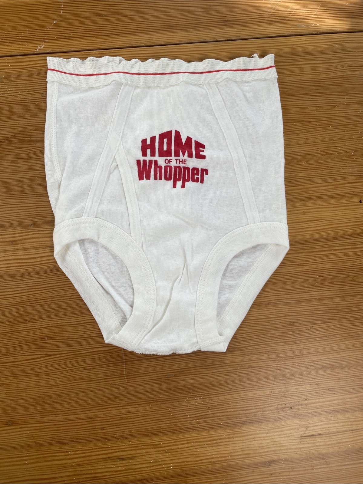 Home Of The Whopper New Old Stock Burger King Underwear 1966 Leister Game