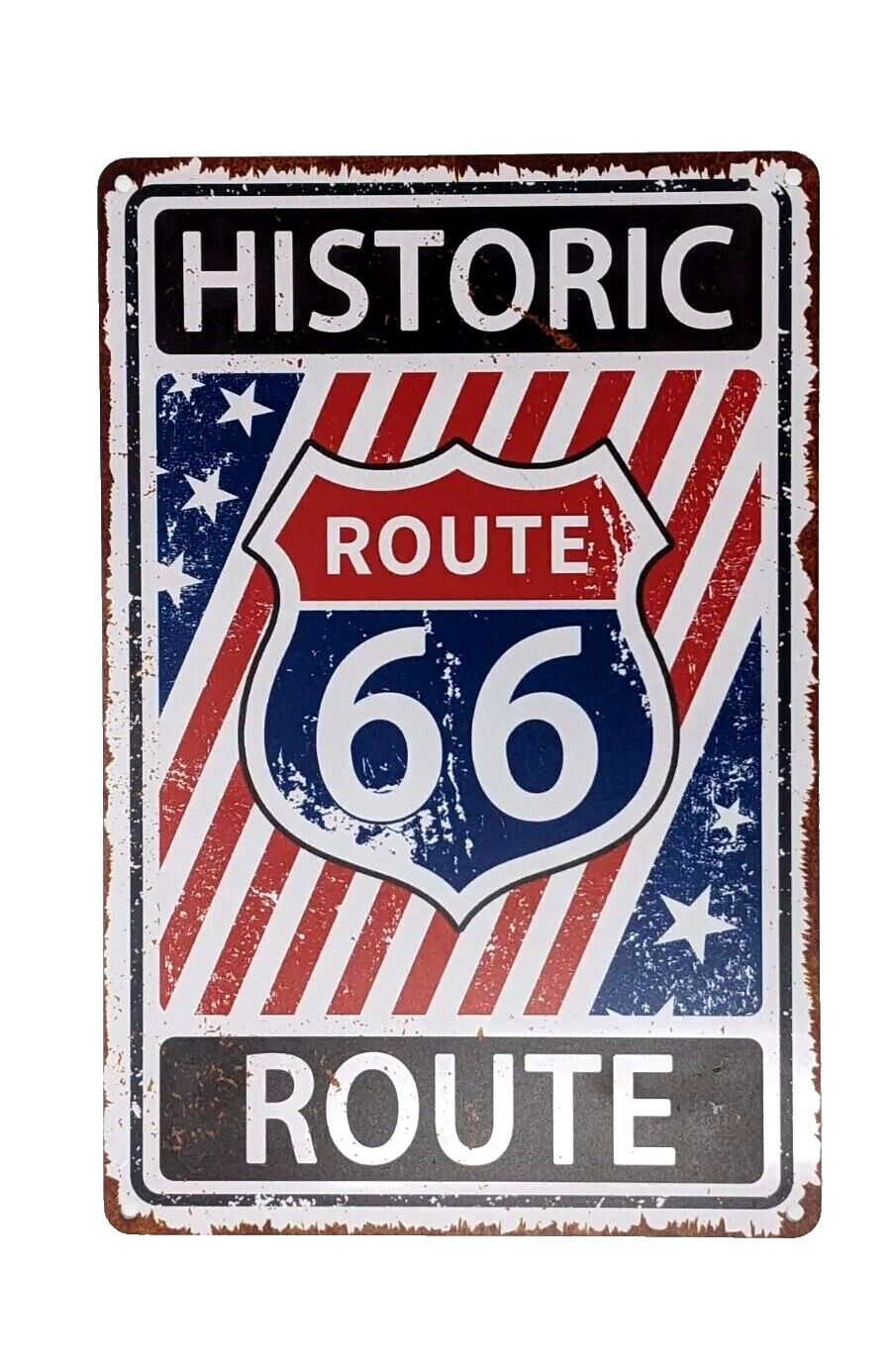 Route 66 vintage style Steel Sign 8x12