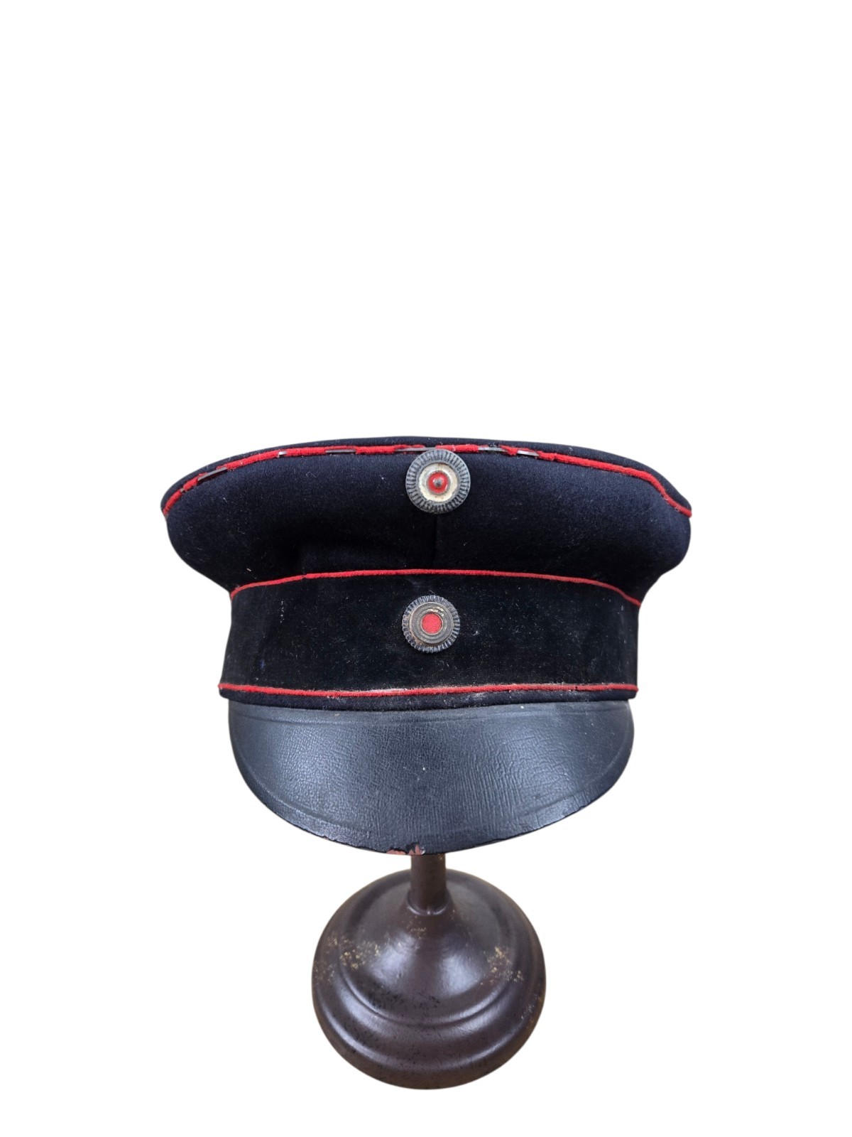 Antique WW1 German Prussian Schirmütze / Visor Cap for Officer in Artillery