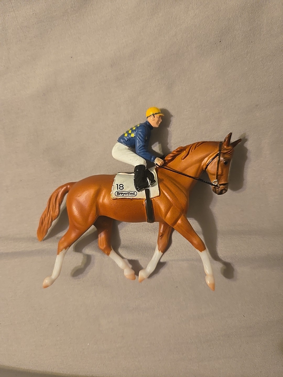 BreyerFest 2018 Stablemate Jockey & Horse Miniature Figurine retired htf
