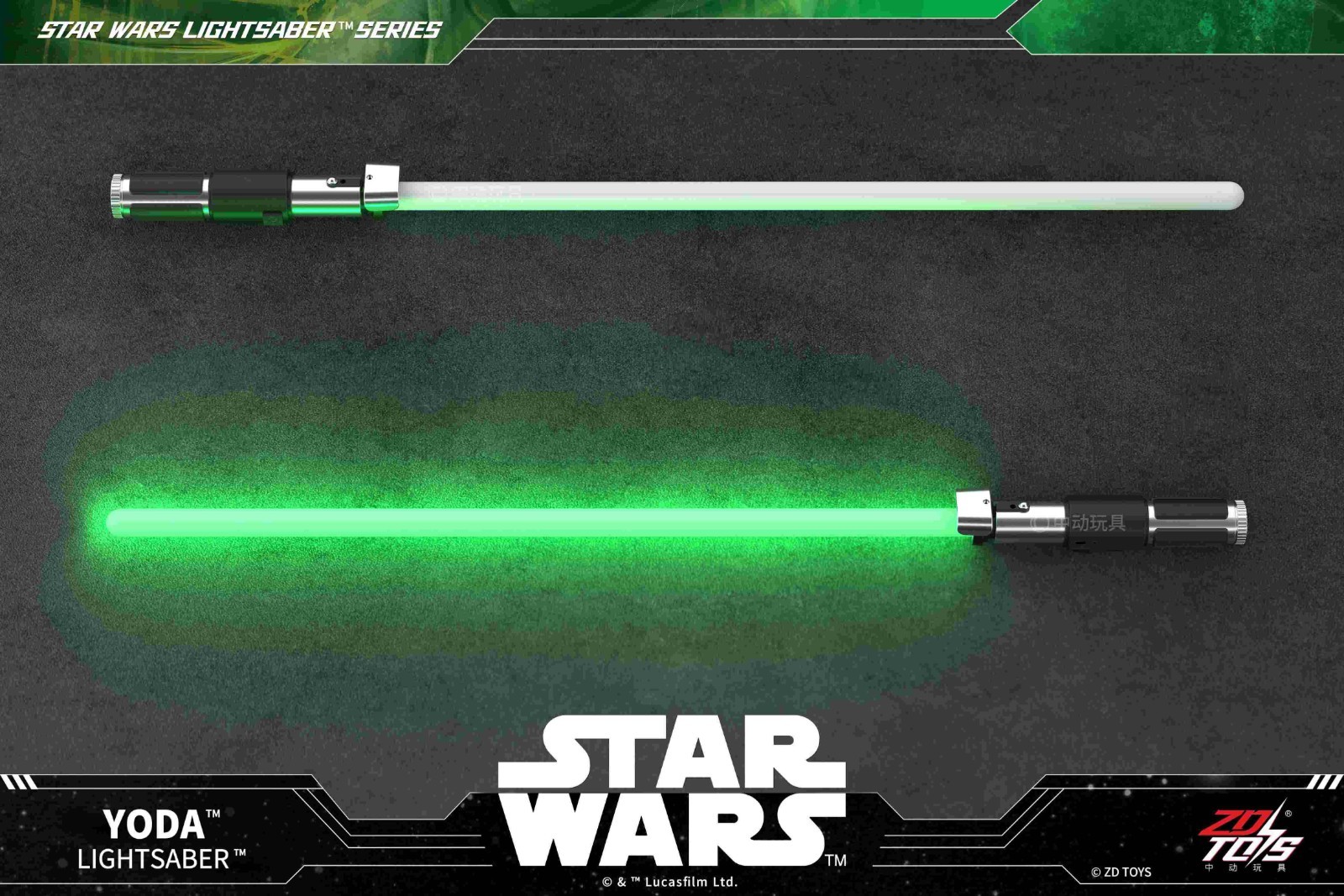 ZD Toys Star Wars Yoda Lightsaber 1:1 Light Effects & Sound Effects
