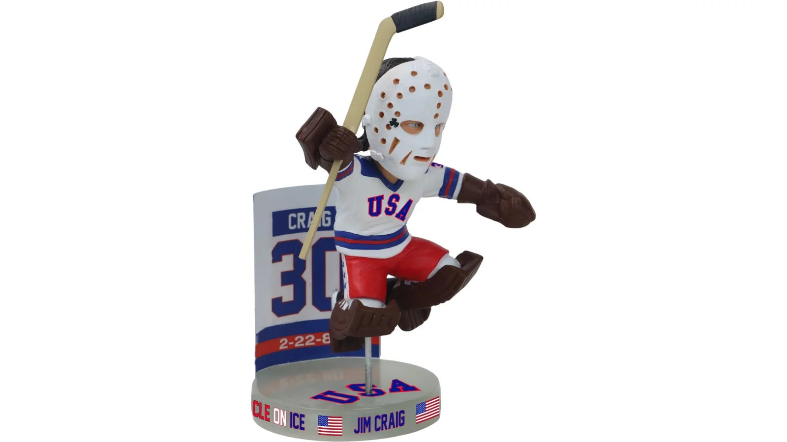Jim Craig 1980 Lake Placid Miracle on Ice 6” Bobblehead L.E. of 144