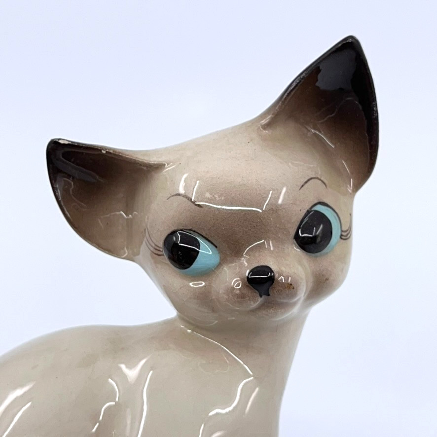 Vintage Siamese Cat Figurine Freeman McFarlin Originals El Monte CA 1950s 60s