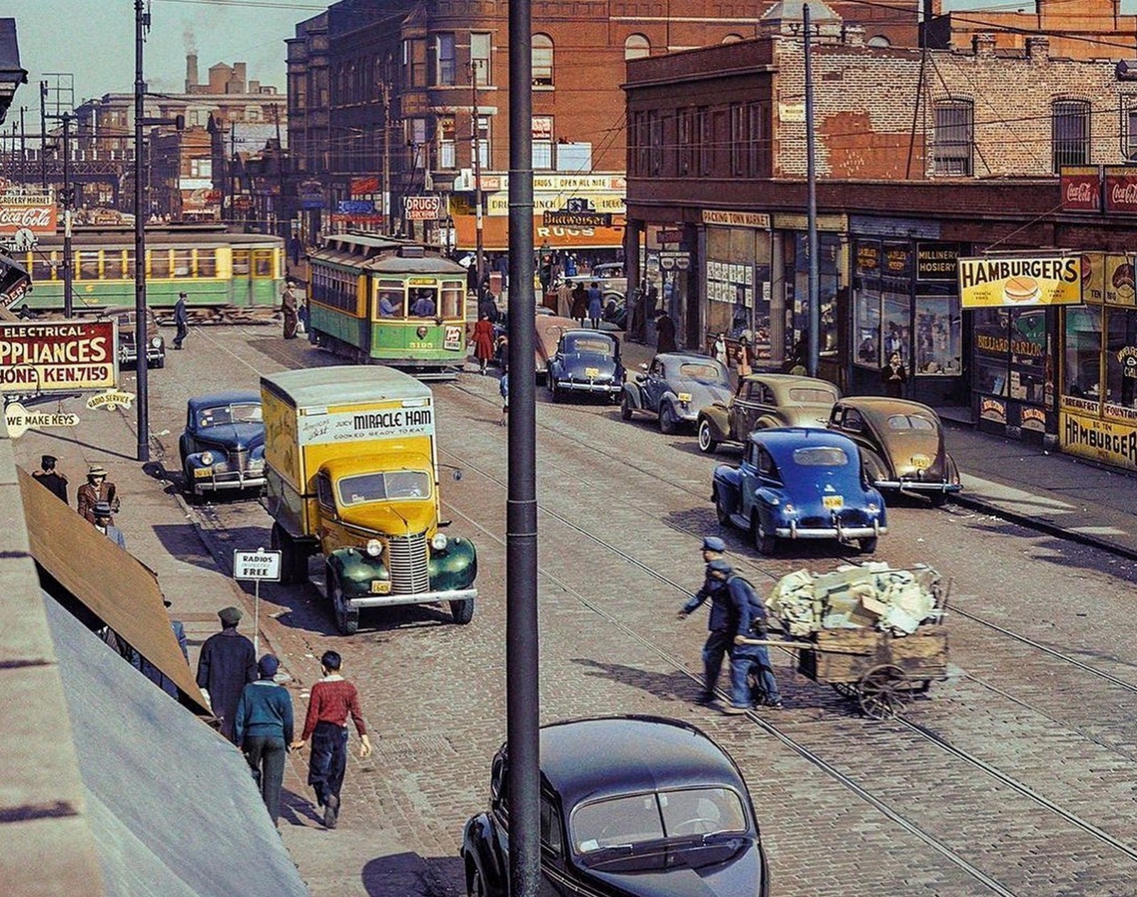 1941 47th St CHICAGO Street Scene 5x7 Borderless PHOTO  (208-k)