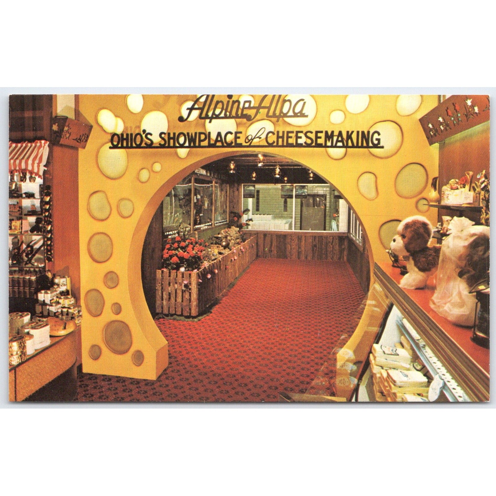 Postcard Alpine-Alpa Ohio\'s Showplace of Cheesemaking Wilmot