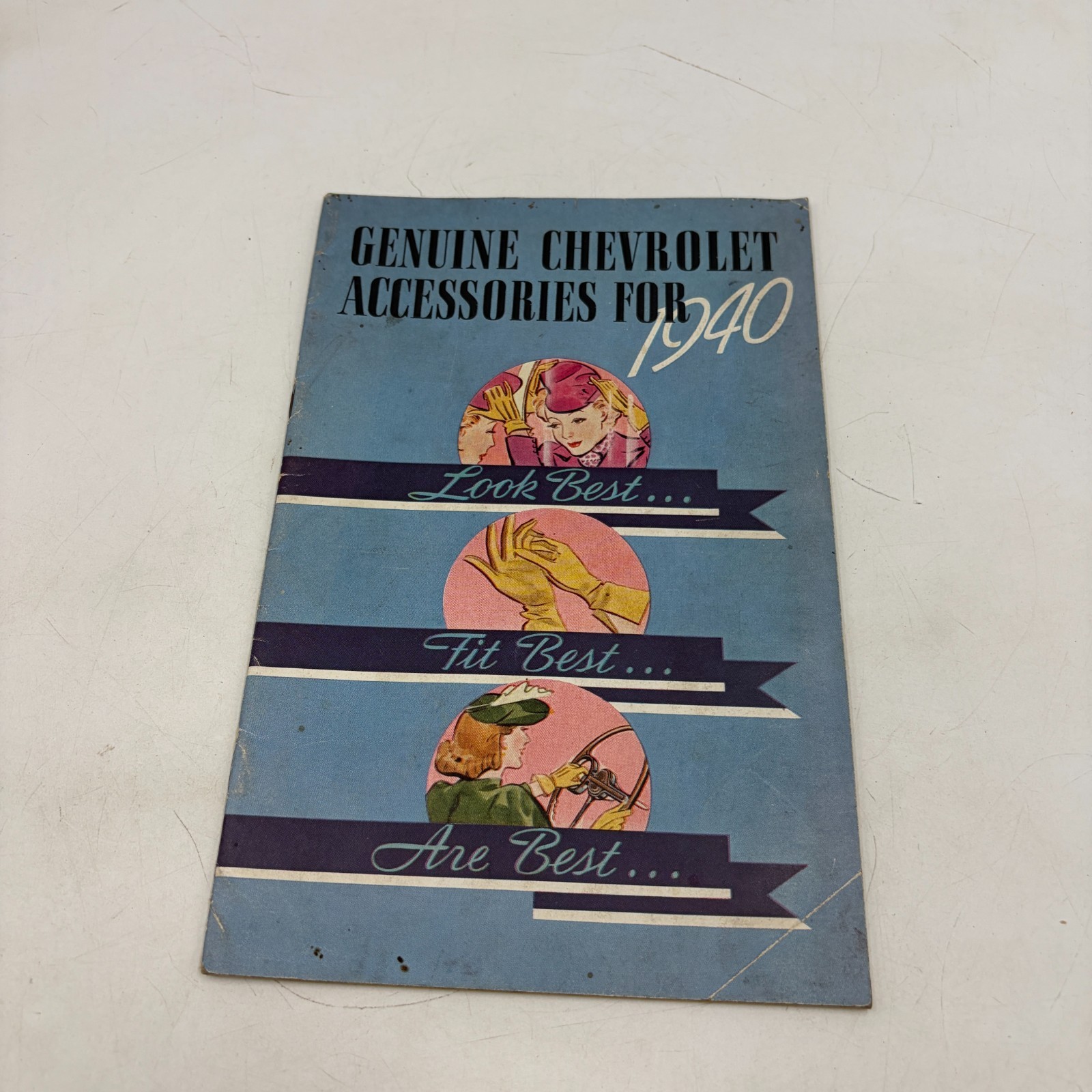 VINTAGE Chevrolet 1940 Accessories Sales Brochure Original Look Fit Are Best