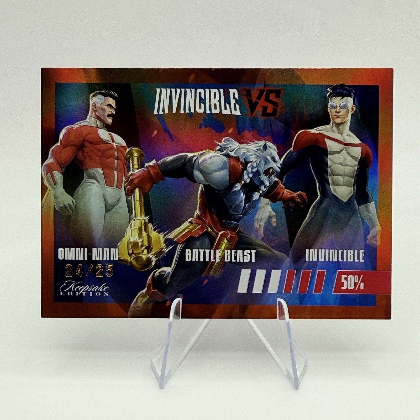 2026 Invincible VS - #48 Omni-Man Battle Beast Invincible - Orange Foil /25