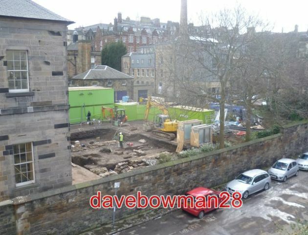 PHOTO  EDINBURGH HIGH SCHOOL YARDS EXCAVATION ONLY SIX MONTHS AFTER THE DISCOVER