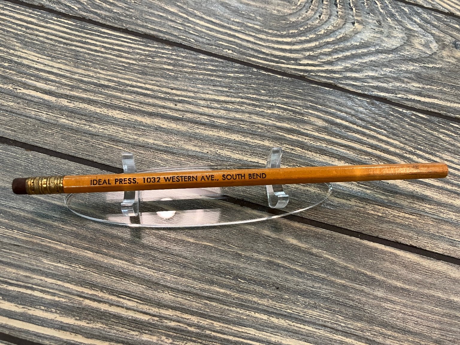 Ideal Press South Bend Advertising Pencil Vintage Standard Size Promotional Ideal Press South Bend Advertising Pencil Vintage Standard Size Promotional