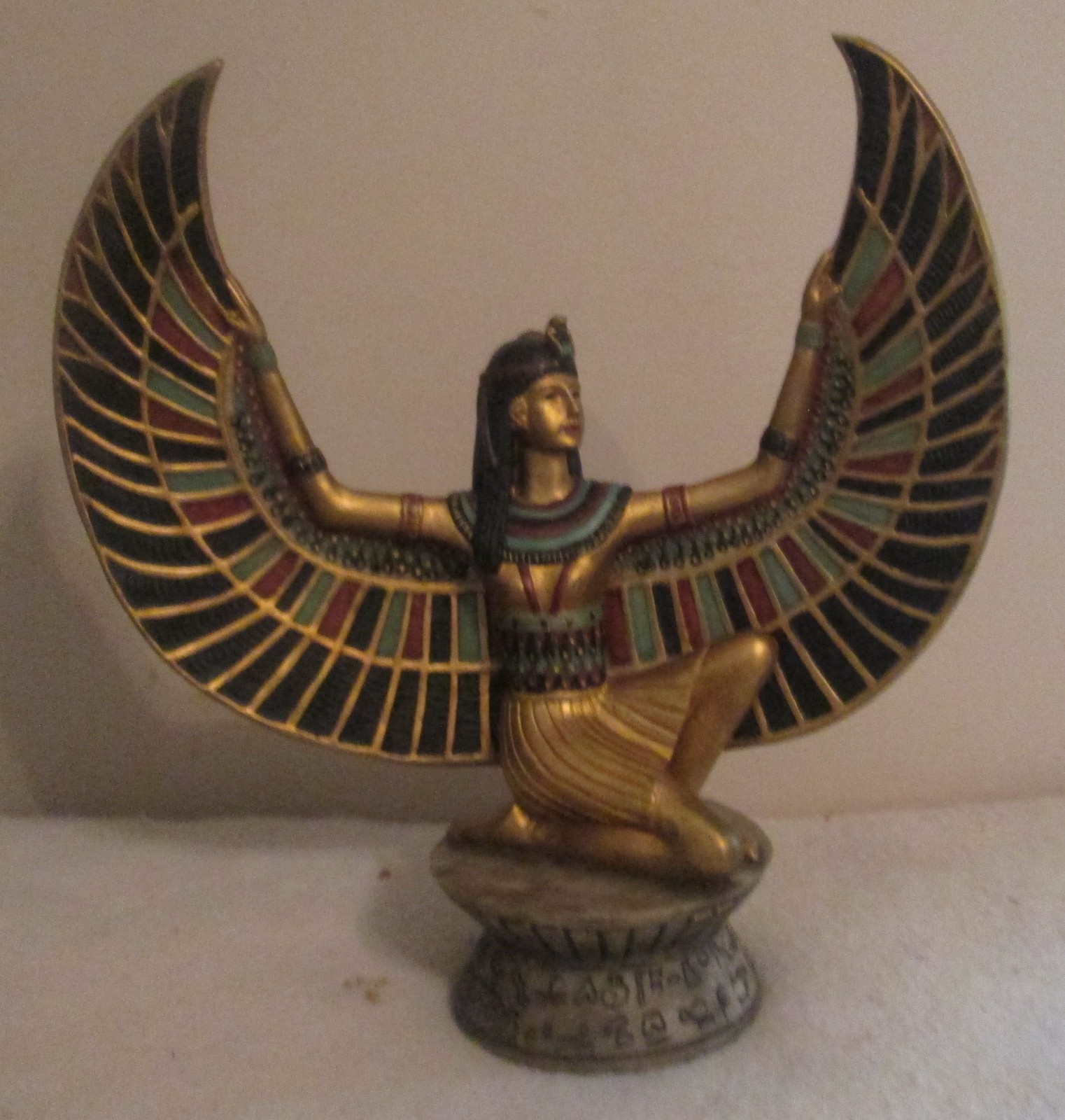 Ancient Egyptian Artifact RARE AUTHENTIC WINGED STATUE Of Egyptian Goddess Isis
