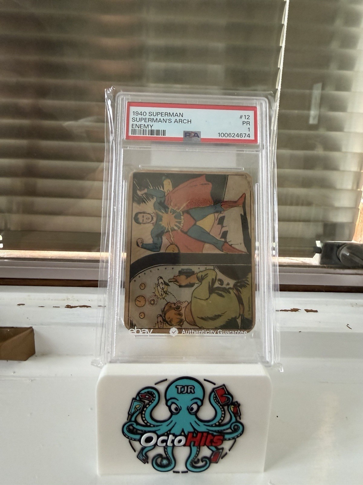 1940 Superman Gum R145 Lex Luthor Arch Enemy #12 RC 1st Appearance VG+ PSA 1