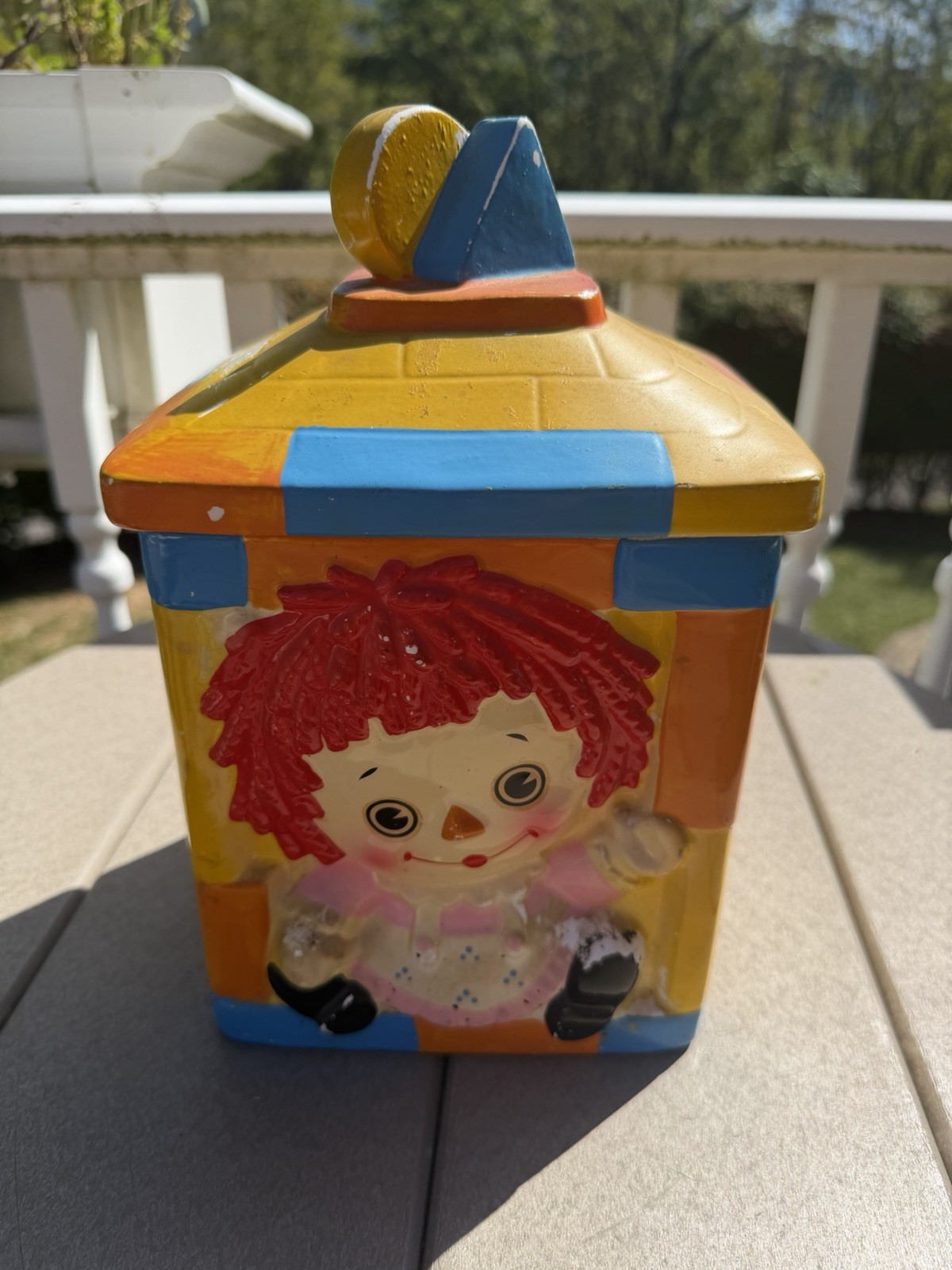 Vintage 1960s Genin-Trudeau Raggedy Ann Cookie Jar Great No Chips