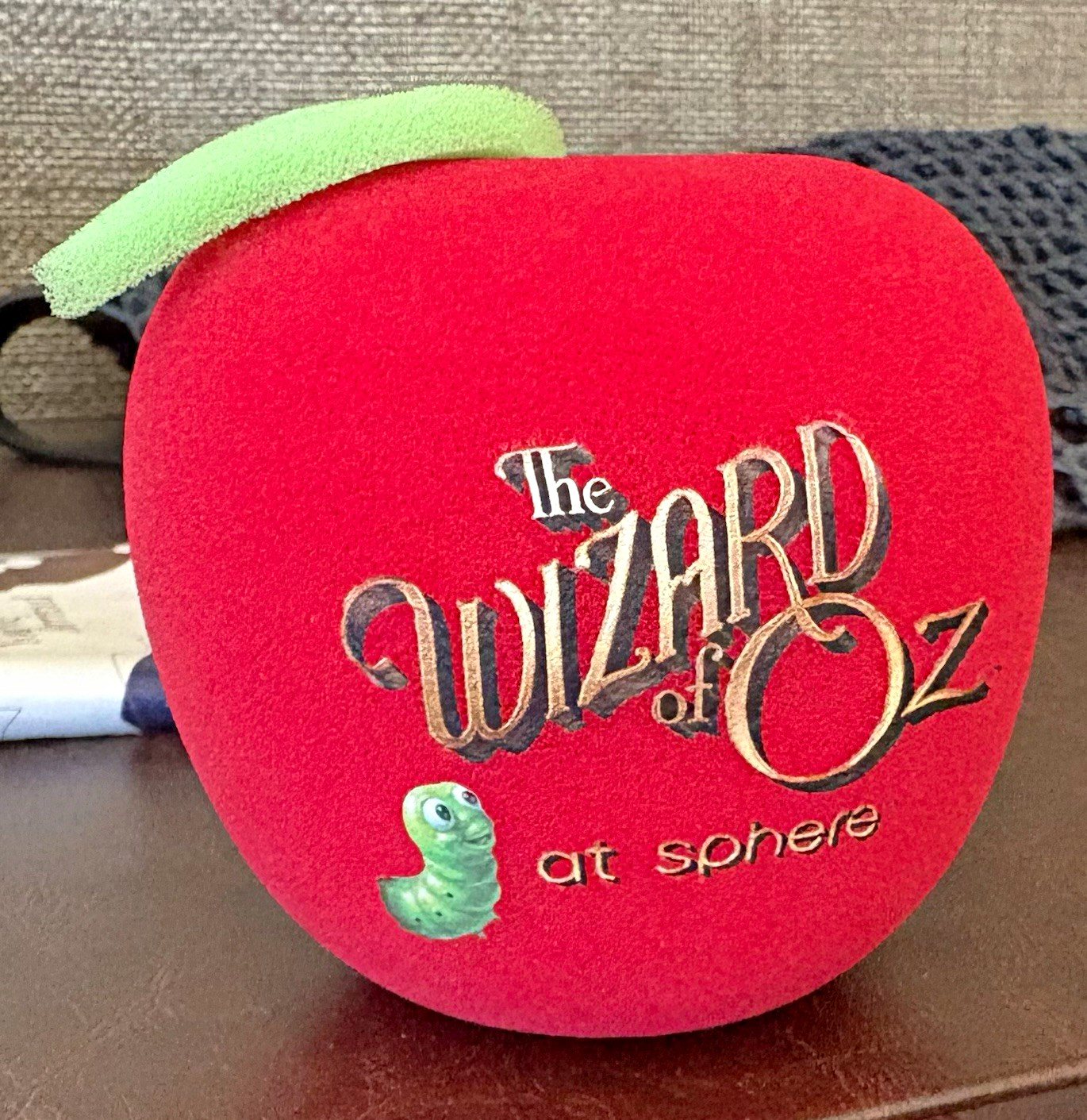 The Wizard of Oz at Sphere Foam Apple Collectible, Red with catapiller