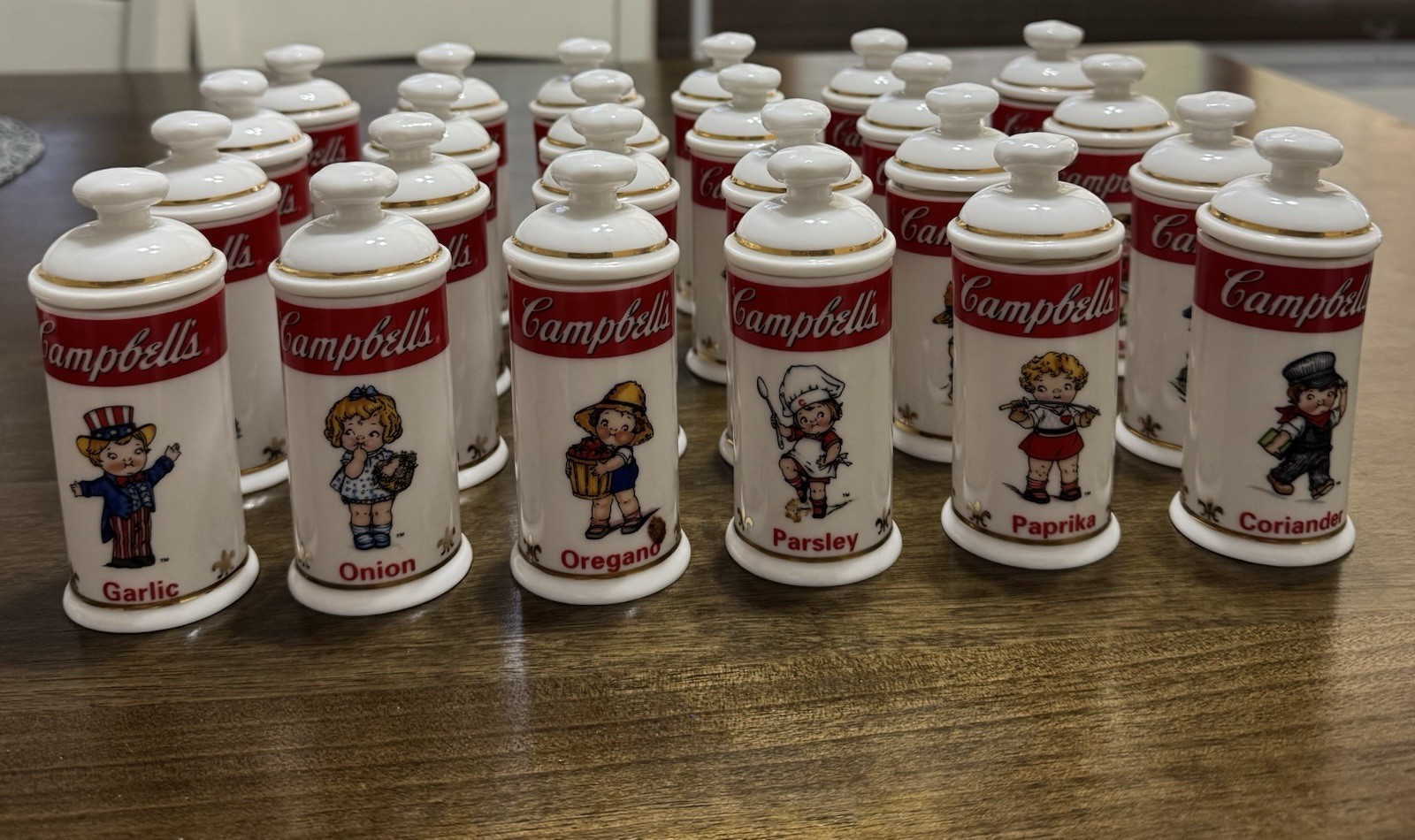 Vintage spice jar from the Campbell Kids collection, The Danbury Mint in 1995