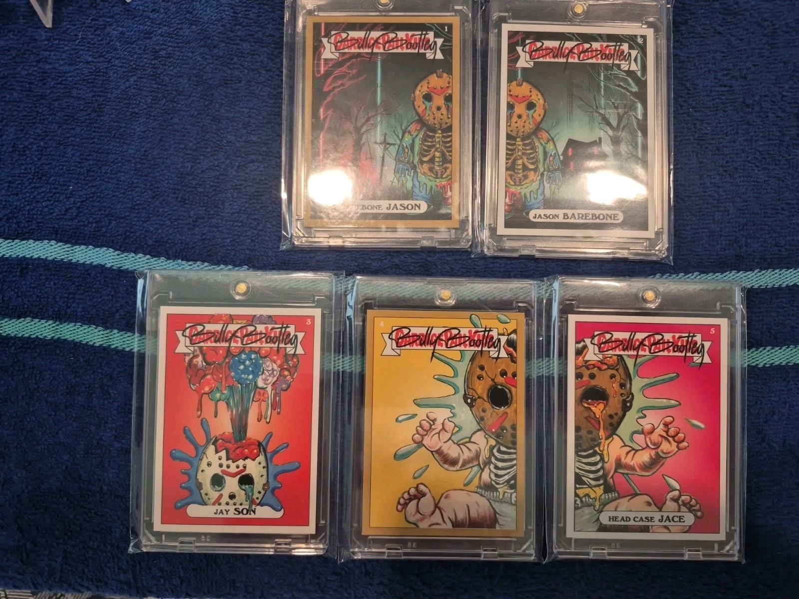 Billy Bootleg Customs GPK Jason SET 1-5 ALL NUMBERED Billy Bootleg Customs GPK Jason SET 1-5 ALL NUMBERED