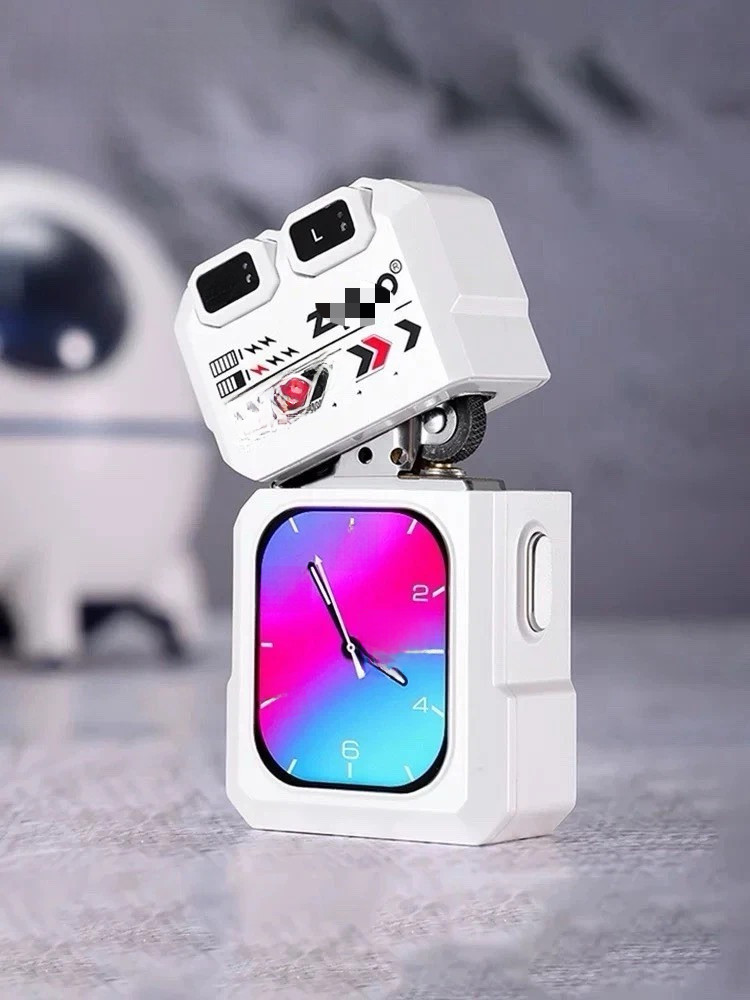 Smart Lighter Bluetooth Earbuds Touch Screen w/ Gift Box White