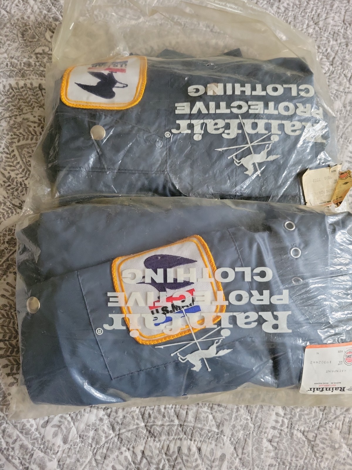 Vintage 1970s Rainfair USPS Mail Carrier Rain Jacket & Phants Men\'s  S