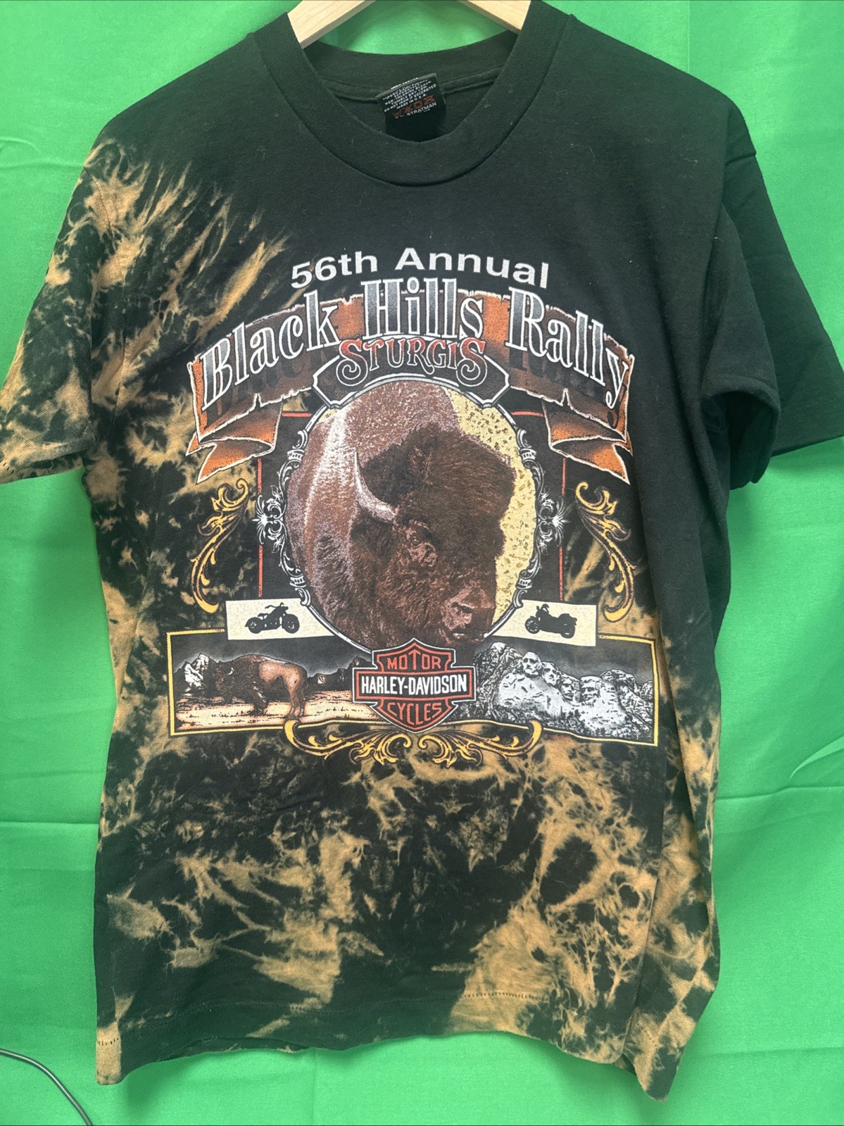 VTG 1996 Harley Davidson Sturgis 56th Black Hills Rally T Shirt Single Stitch M