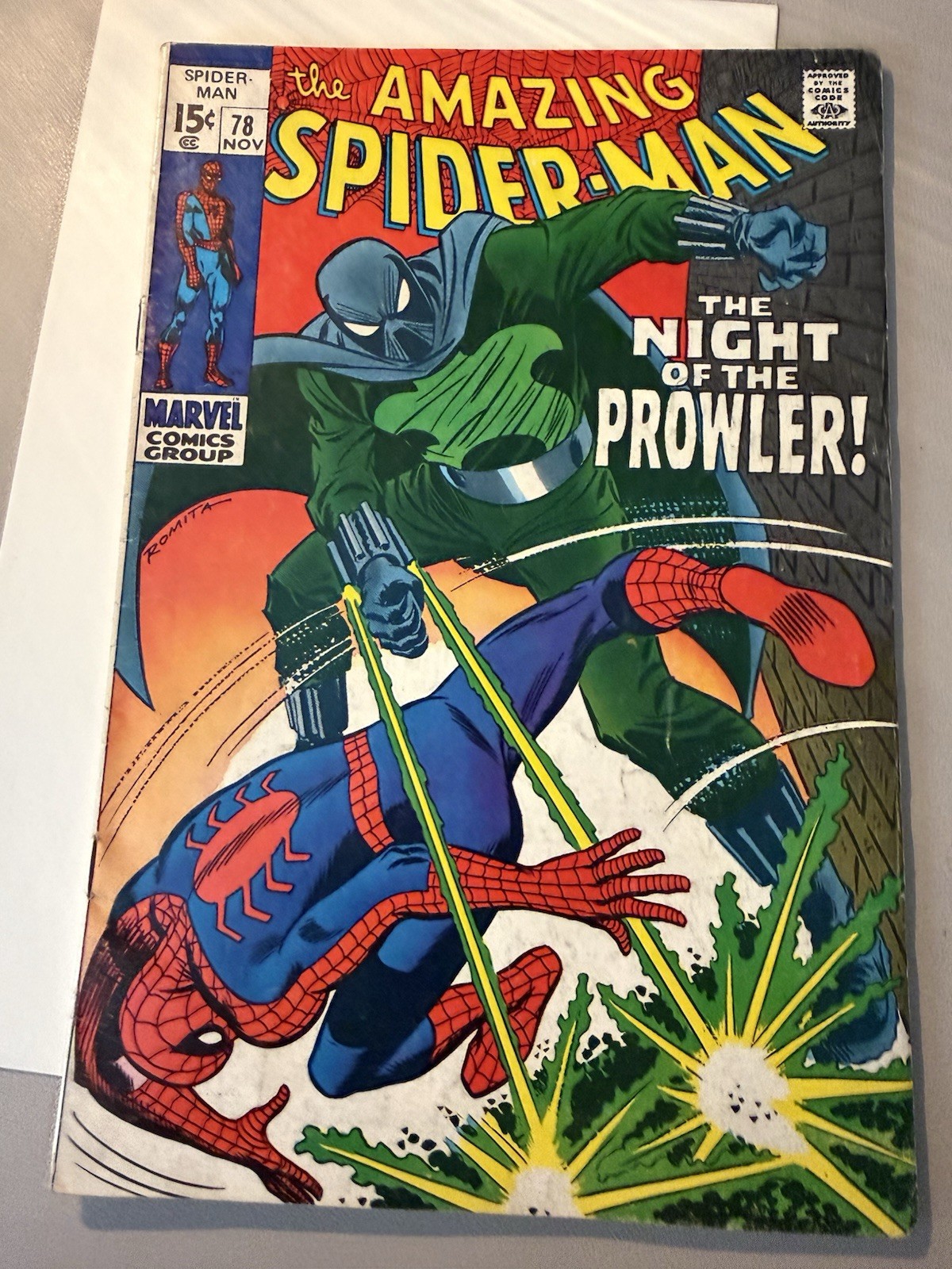 AMAZING SPIDER MAN 78. 1969. First Appearance Of The Prowler. 4.5 VG+