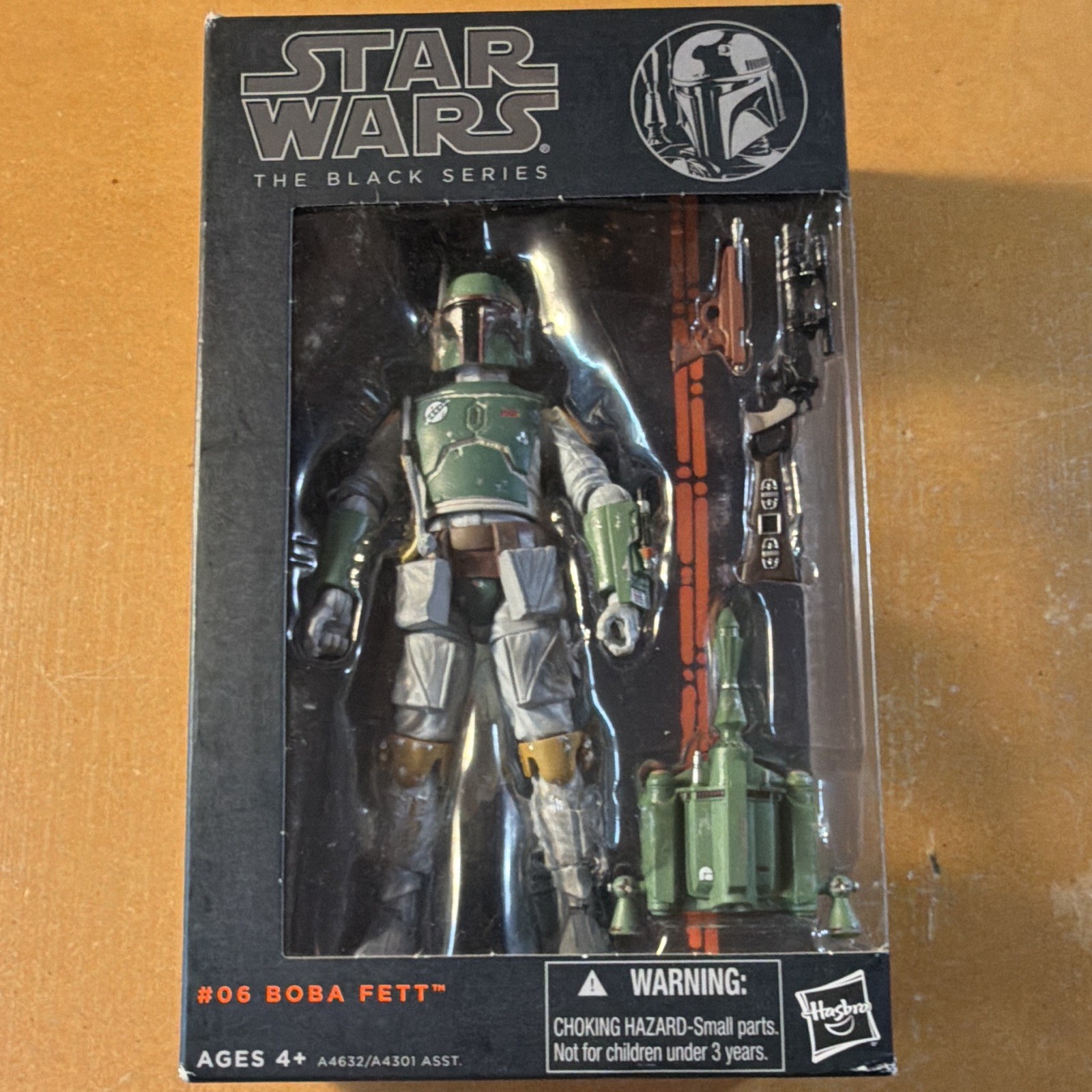 2013 Hasbro Star Wars Black Series #06 Boba Fett Phase 1 Series 1 Action Figure