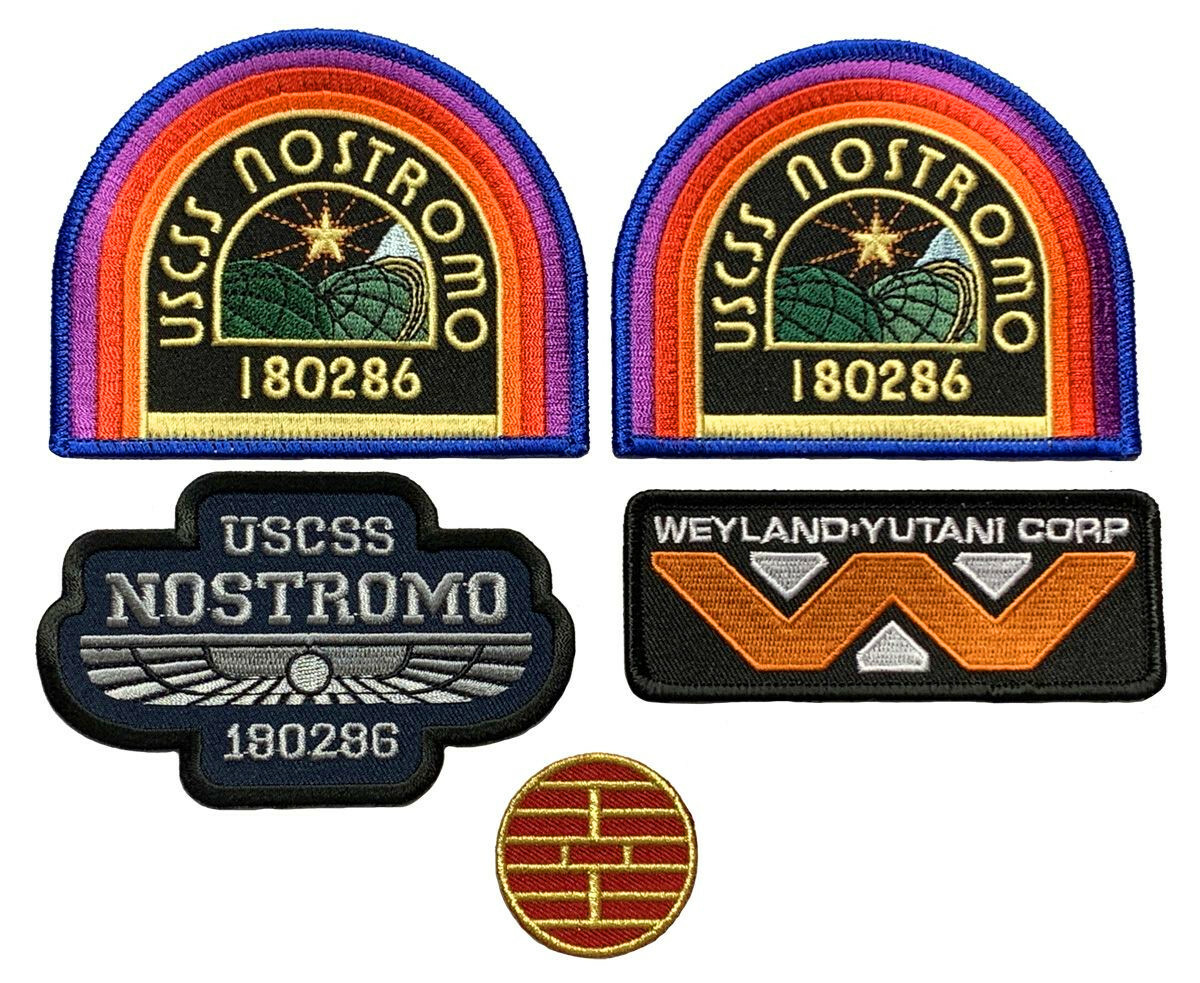 Alien Movie U.S.C.S.S. Nostromo Weyland Yutani Patch (Bundle 5PC-Iron on-sew on)