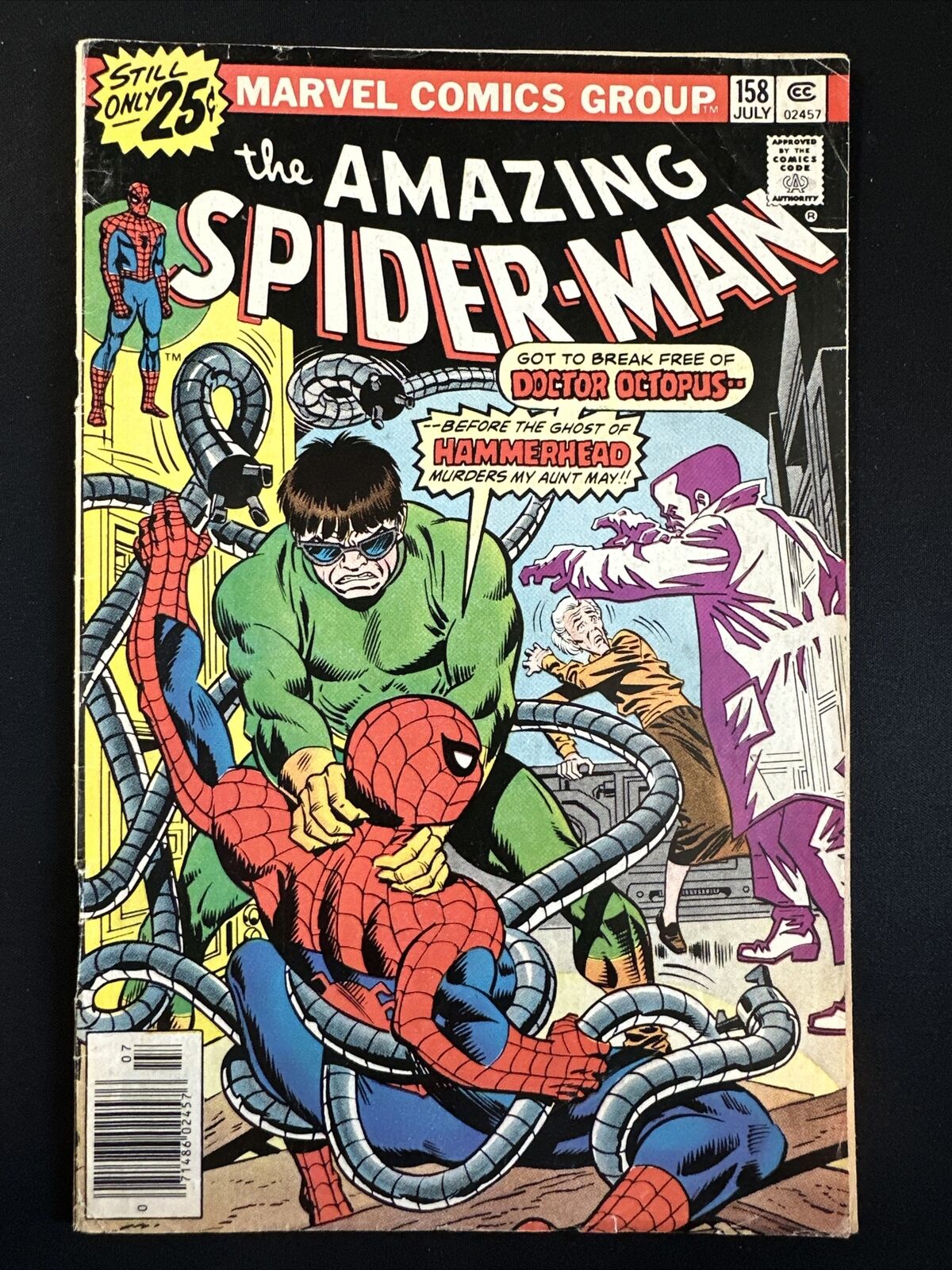 The Amazing Spider-Man #158 Marvel Comics 1st Print Bronze Age 1976 Good