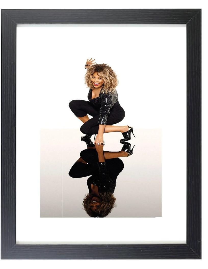 Singer TINA TURNER Queen of Rock n Roll Retro Matted & Framed Picture Photo