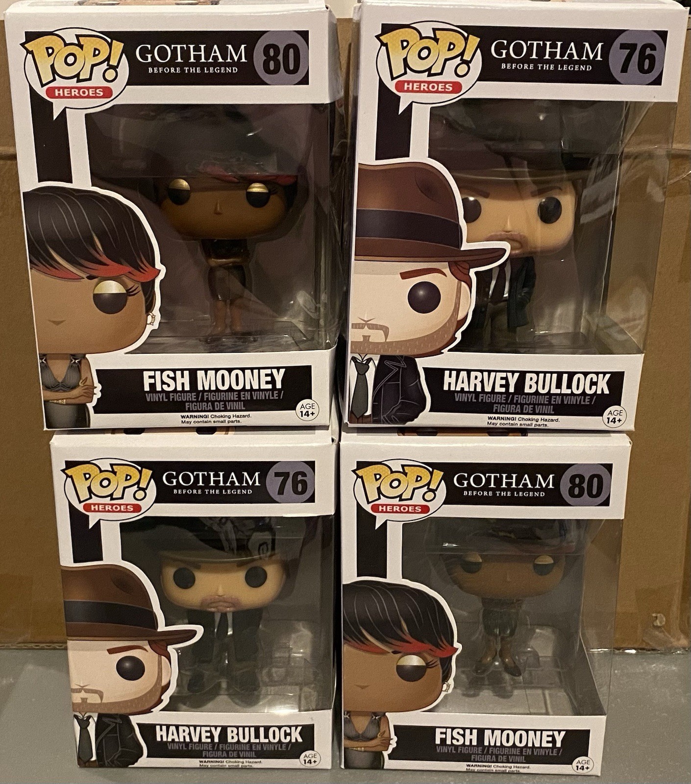 SET Funko Pop Gotham TV Series Before The Legend Fish Mooney & Harvey Bullock