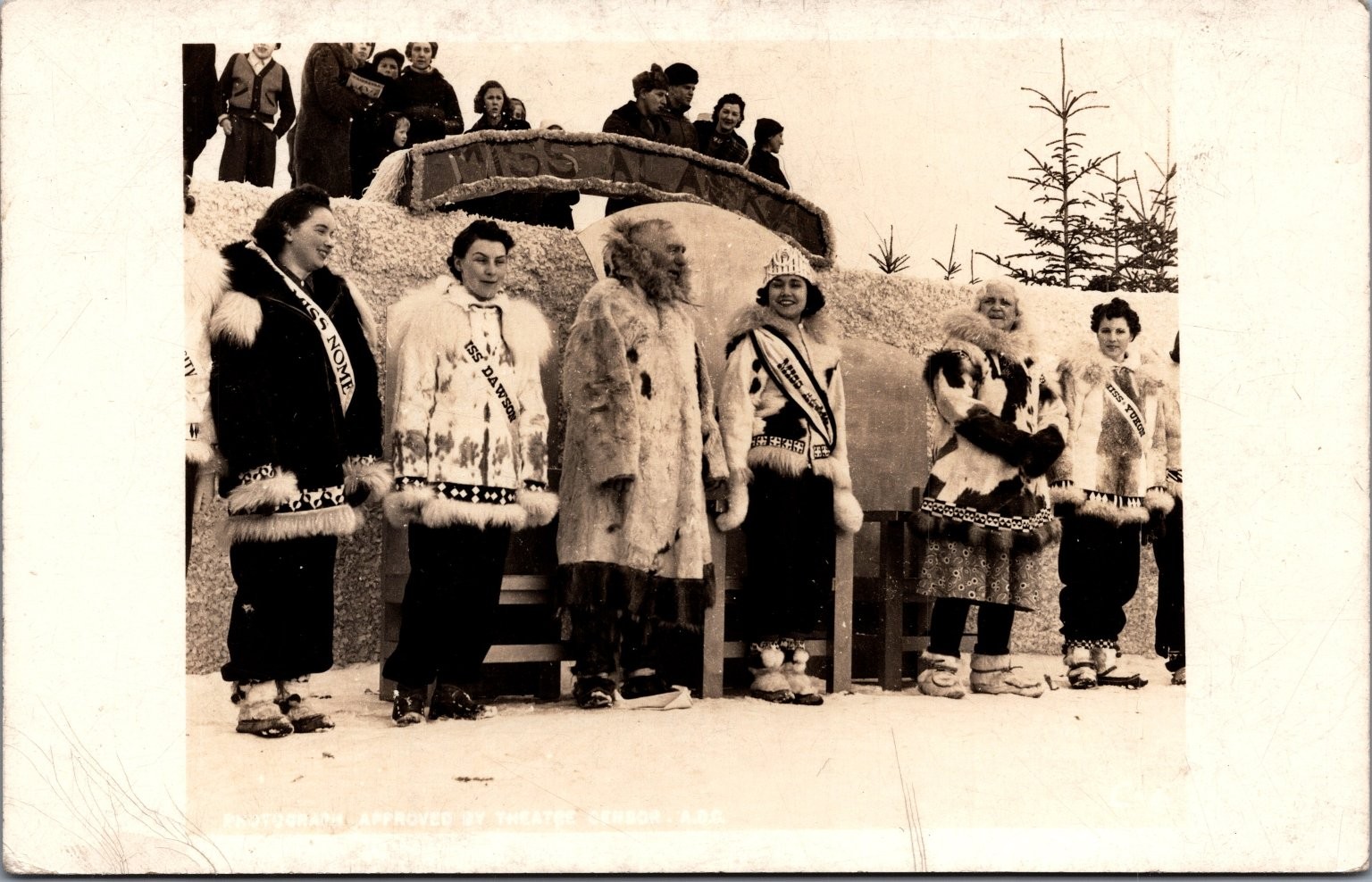 Vintage Real Photo Postcard Miss Anchorage, Nome, Fairbanks Beauty Contest