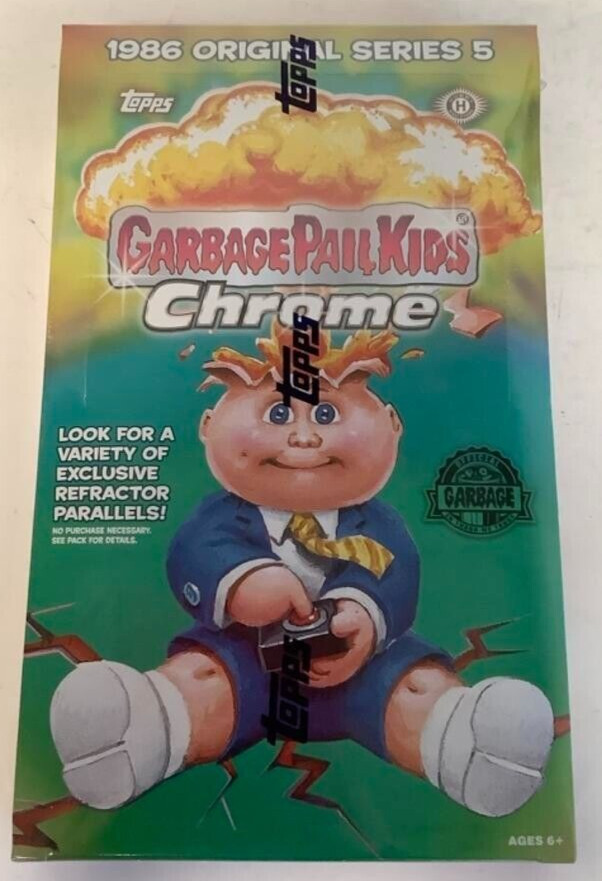 SEALED 2022 Topps Garbage Pail Kids CHROME 5 SERIES Hobby Box 5th GPK Refractor SEALED 2022 Topps Garbage Pail Kids CHROME 5 SERIES Hobby Box 5th GPK Refractor