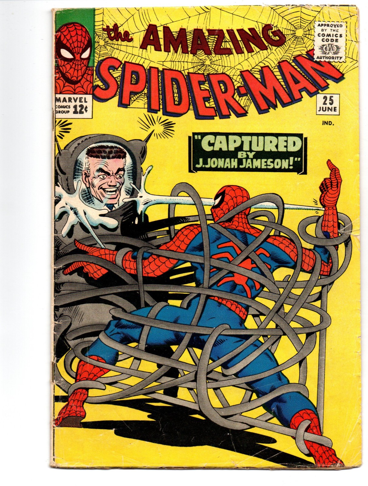 AMAZING SPIDER-MAN #25 (1965) - GRADE 4.5 - MARVEL 1ST CAMEO APP MARY J WATSON
