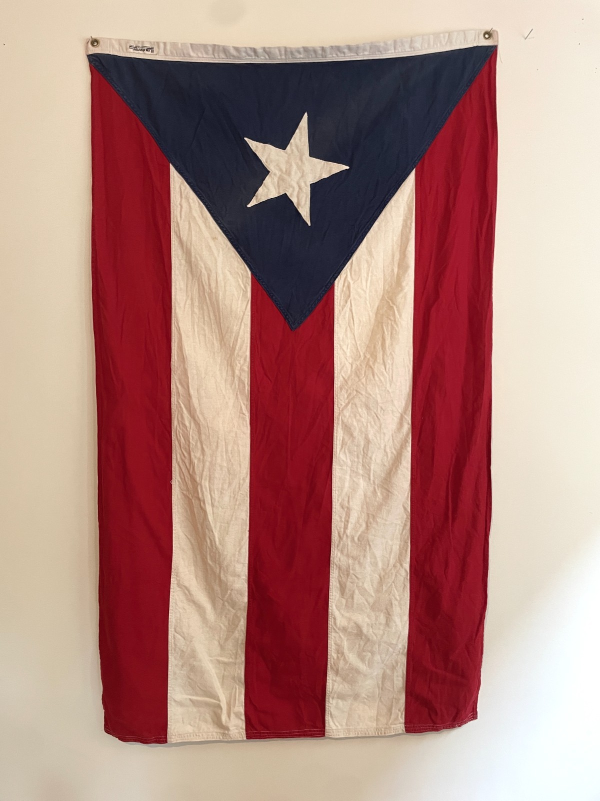 Vintage Puerto Rico Flag Geo Lauterer Chicago 60606 3x5 Boricua Custom Bunting