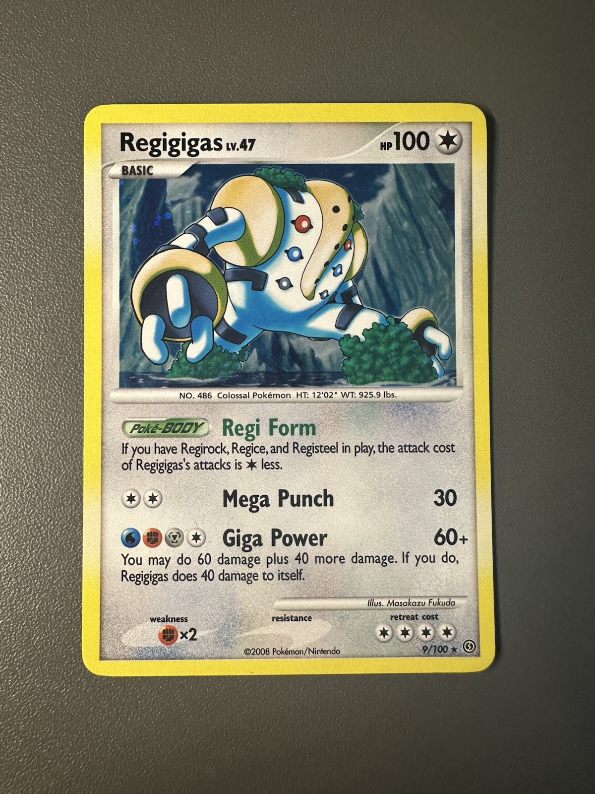 Pokemon Regigigas 9/100 Holo Stormfront Card NM-