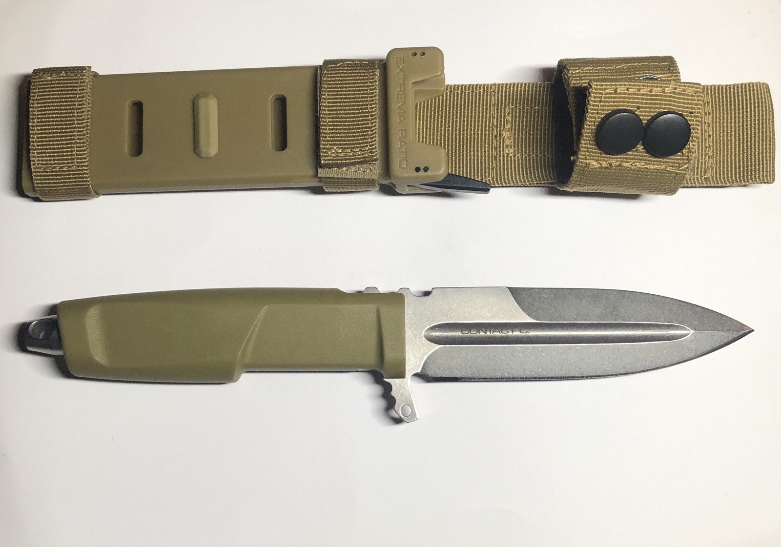 Extrema Ratio Contact C - HCS - Hybrid Coyote/Sage Field And Task Knife
