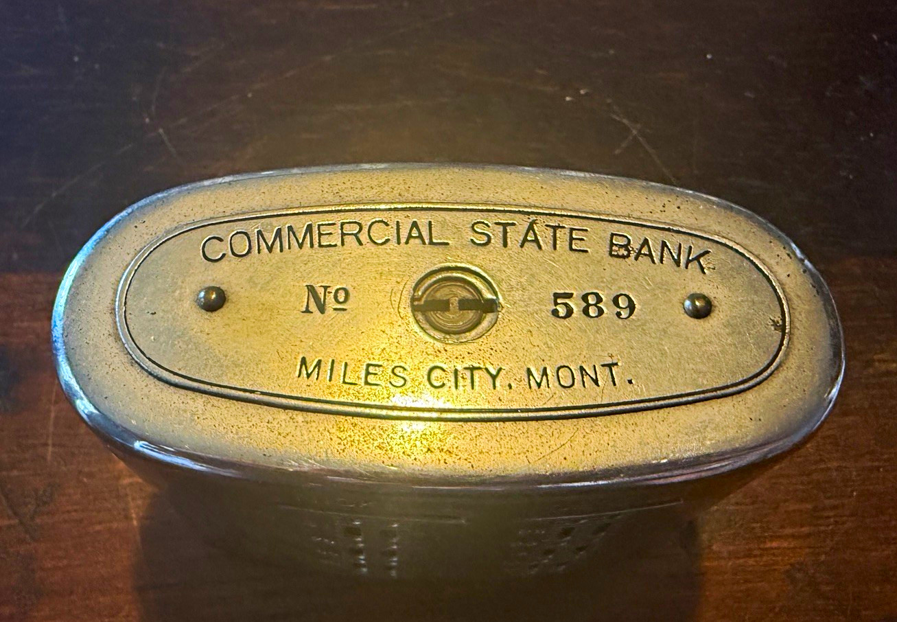 Antique The Branch Bank Automatic Recording Safe Co Commercial State Bank MT