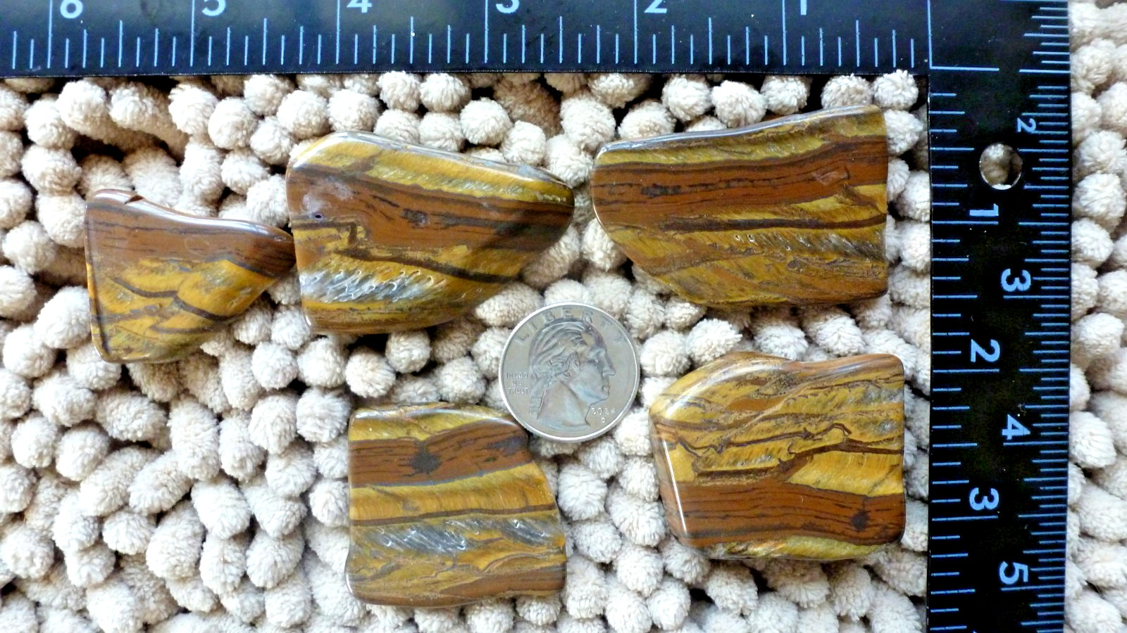 Genuine Tiger Iron Slab Polished Slices Stone Cabbing, Craft, Jewelry 4.5 oz.