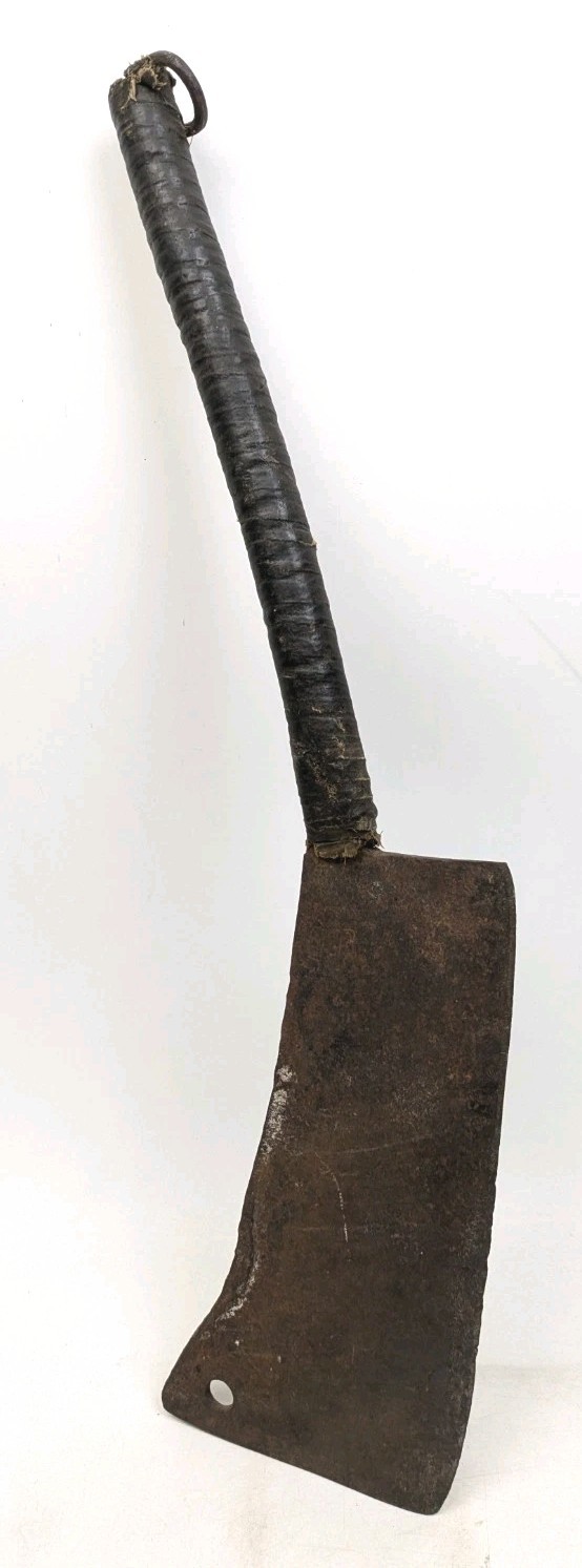 HUGE Antique Hog Splitter Cleaver Meat Butcher 13\