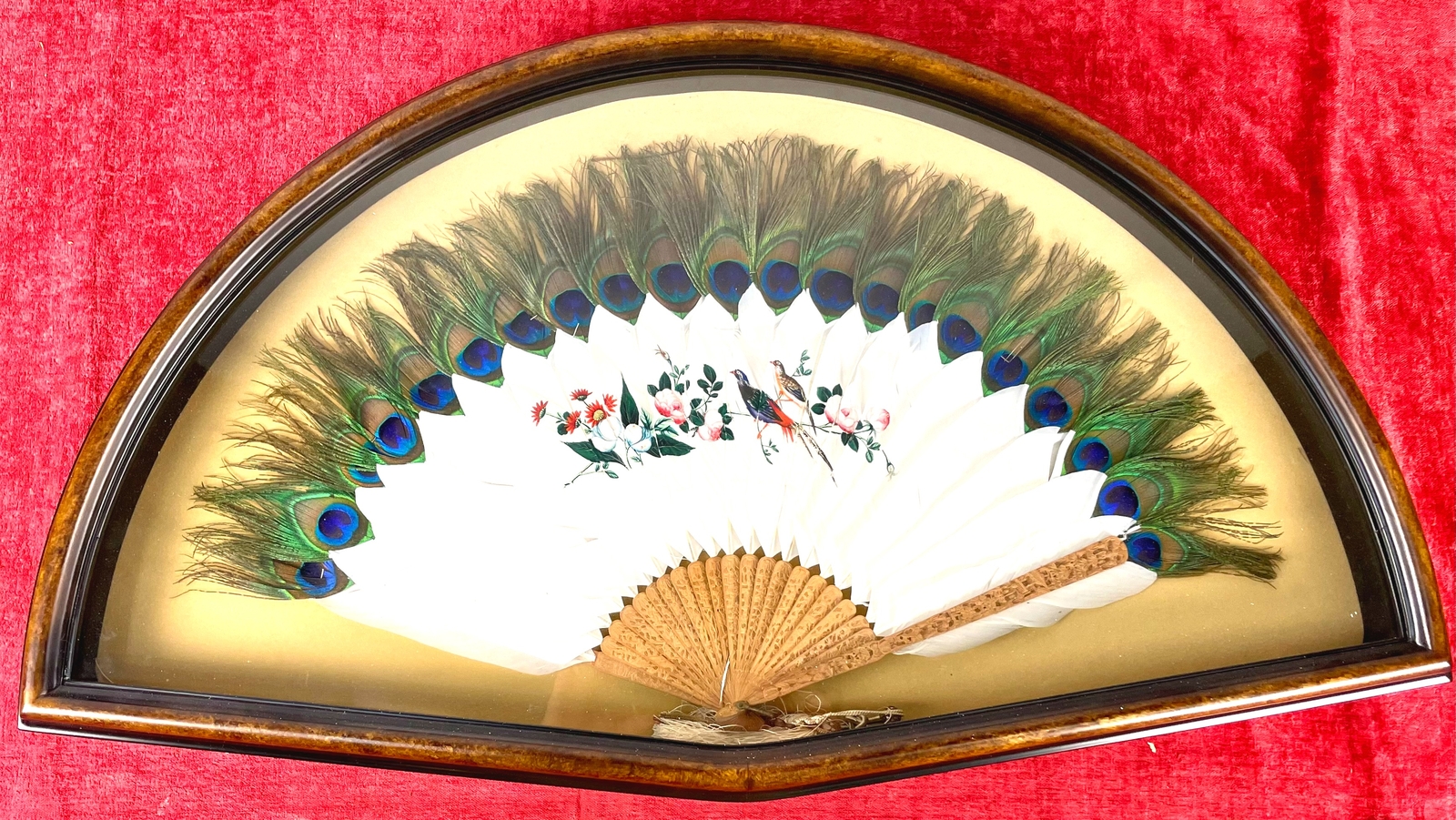 FAN CANTONS. PEACOCK. CHINA. XIX CENTURY