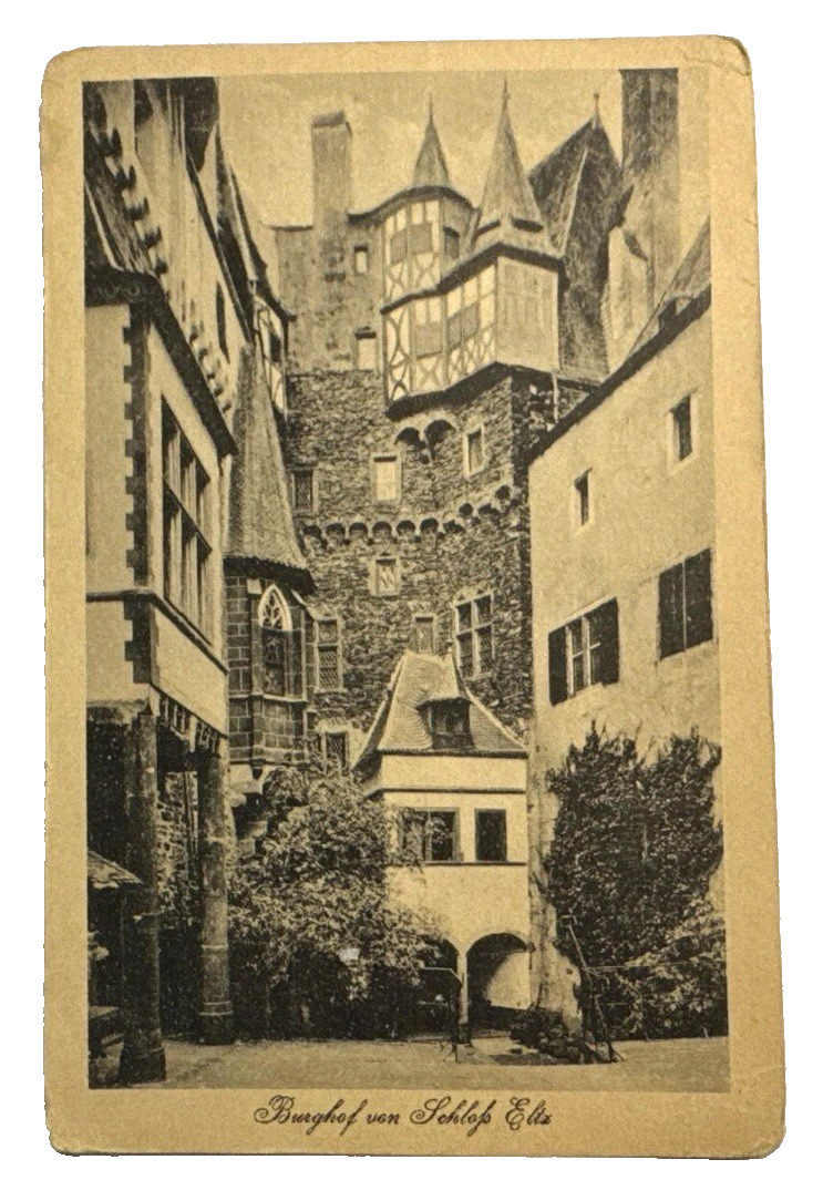 Antique WWI Era RPPC Burg Eltz Castle Moselkern Germany