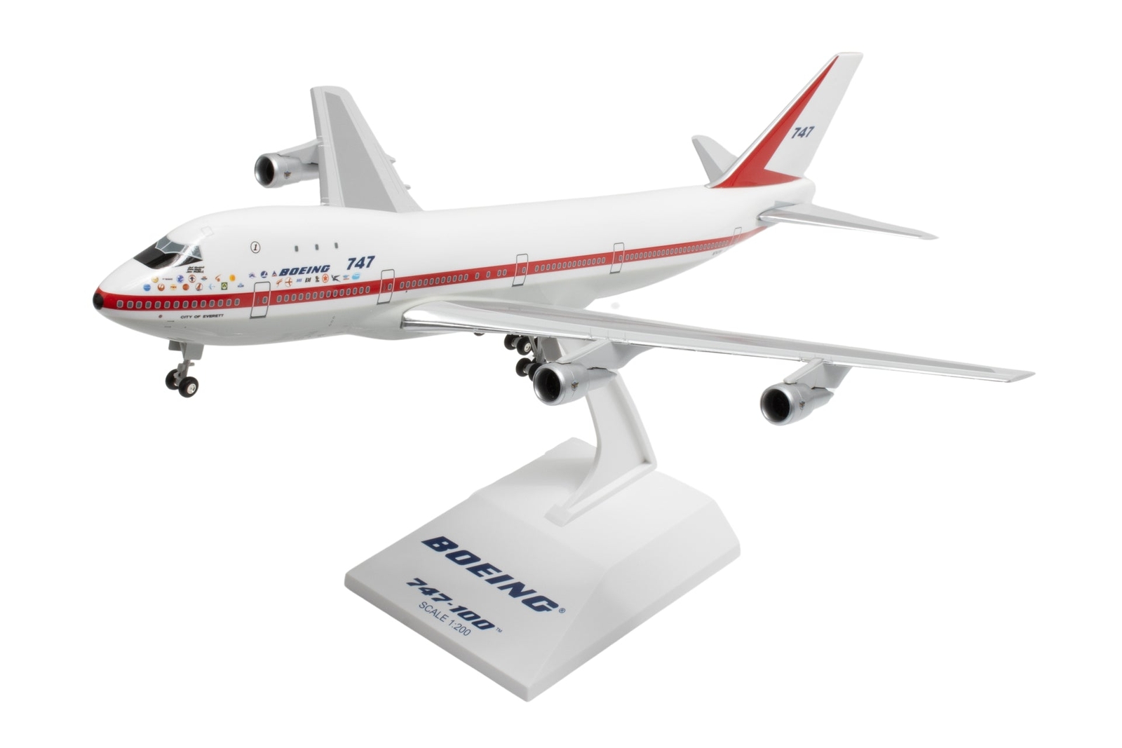 Skymarks SKR1165 Boeing 747-100 House Color N7470 Desk 1/200 Jet Model Airplane