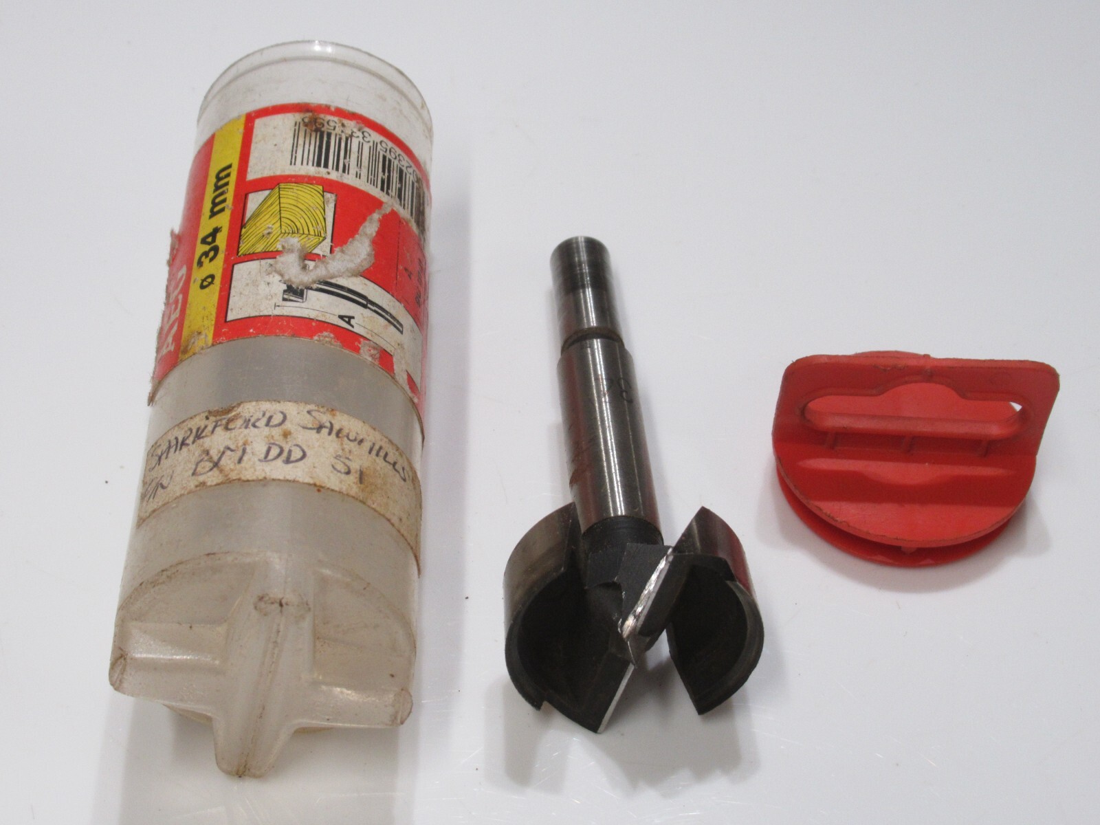 Superb AEG 34mm x 90mm Forstener Bit In Plastic Container 4932 3637 16