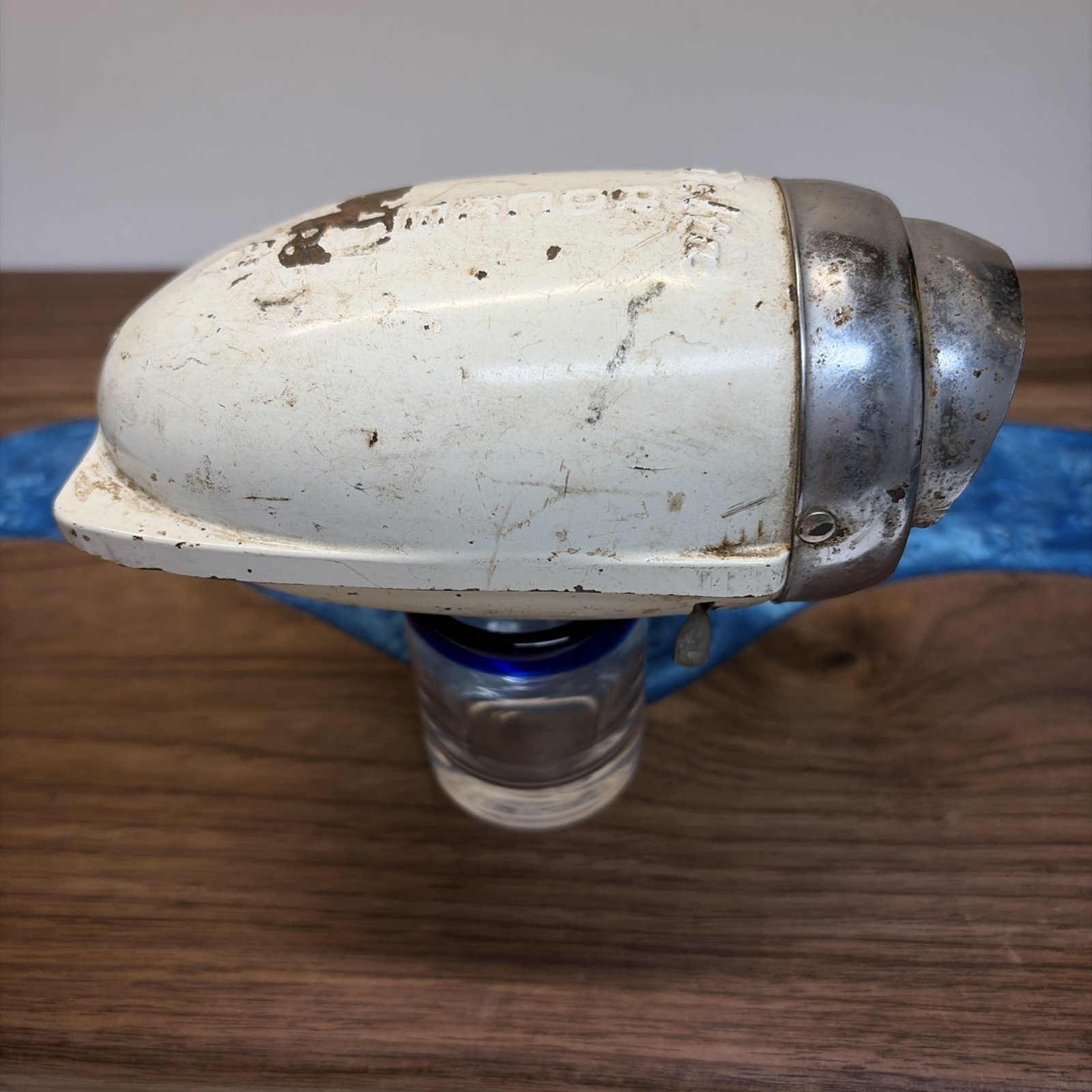 Original Vintage 1950\'s Delta Rocket Ray Bicycle Headlight -Real Patina