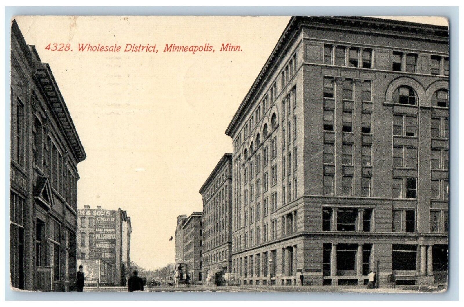 Minneapolis Minnesota Postcard Wholesale District Exterior 1911 Vintage Antique