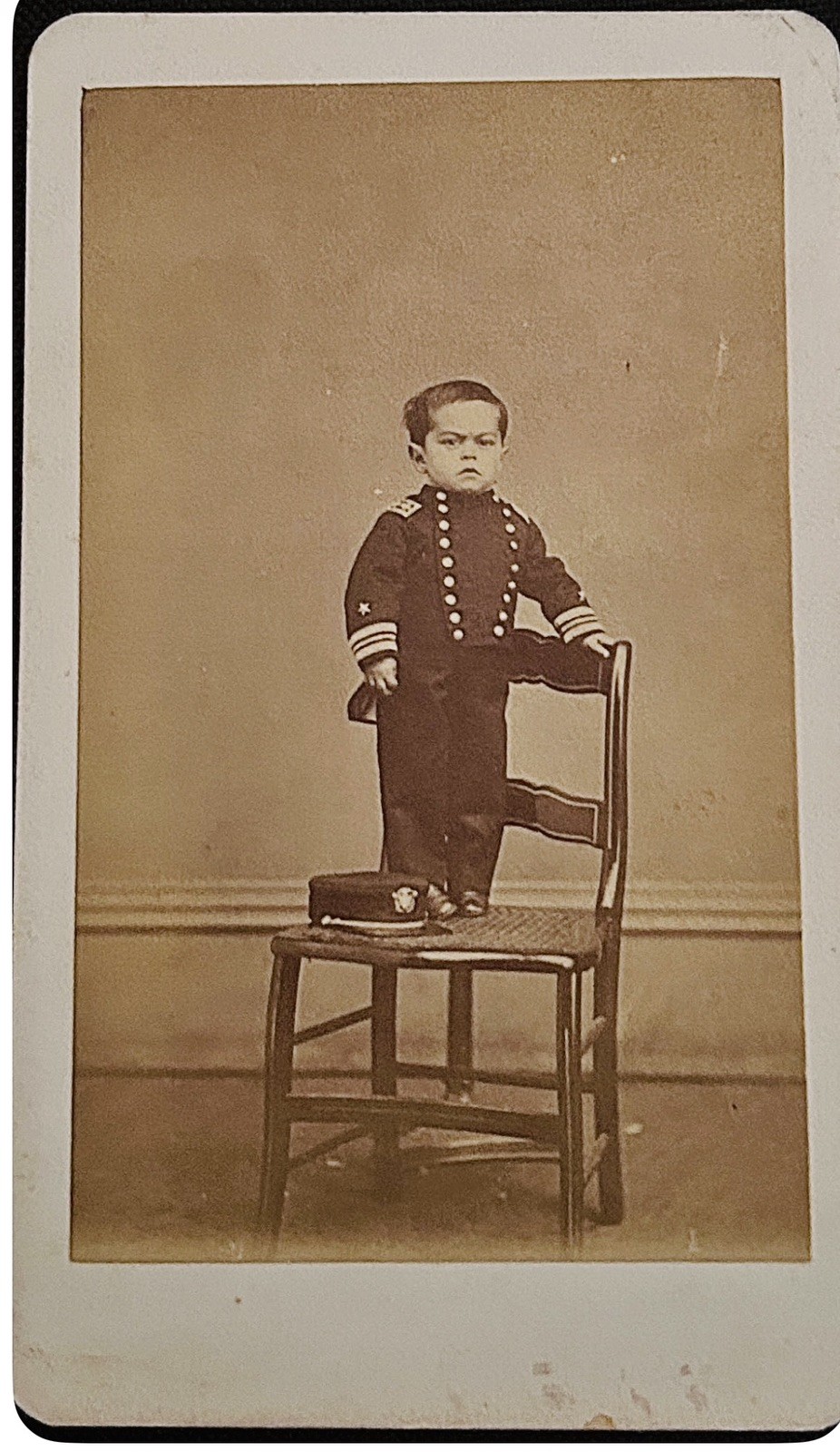 Commodore Nutt P.T. Barnum CDV Bradley & Rulofson San Francisco 1860s Rare