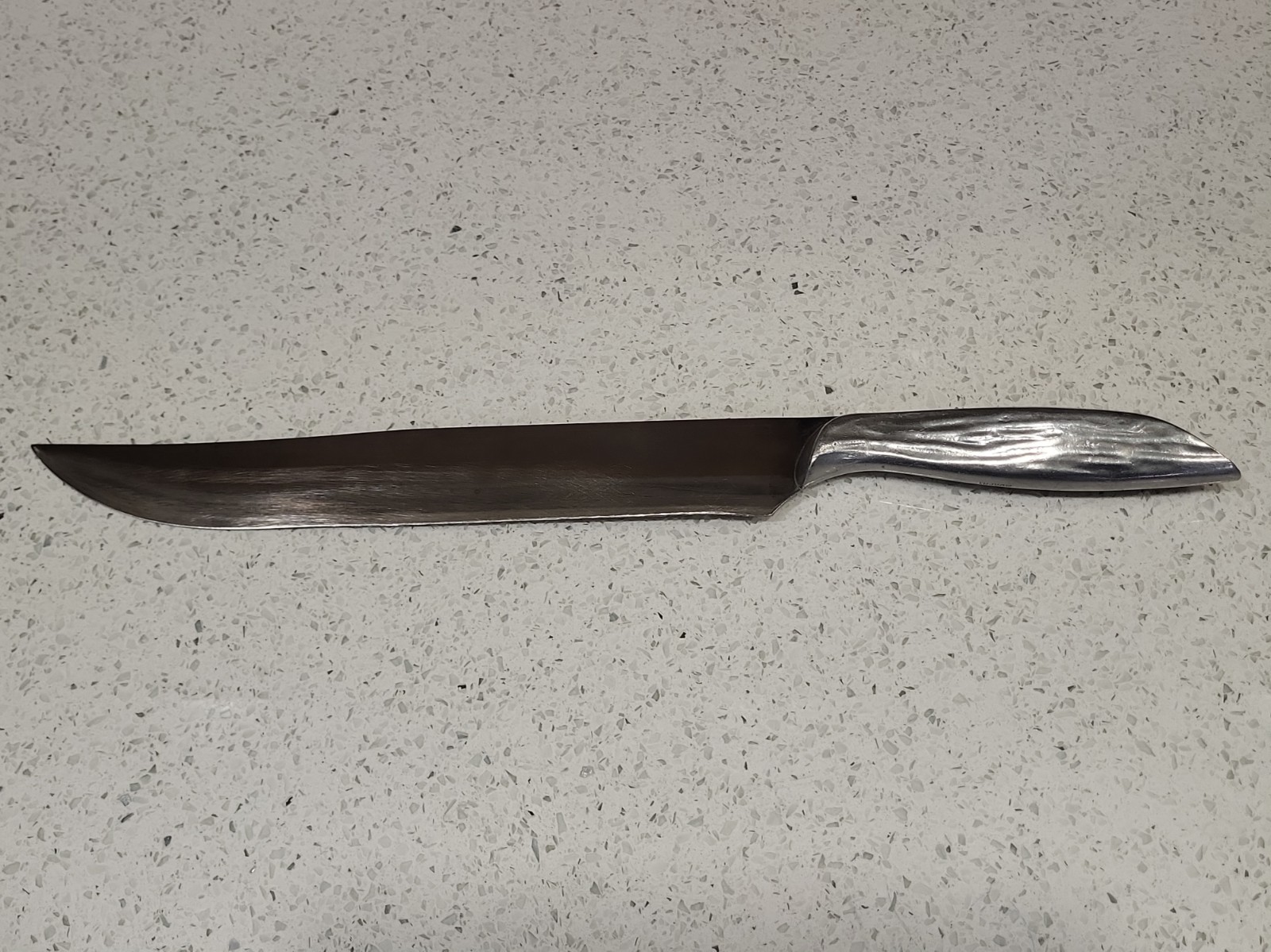 VTG MURPHY Handmade Knife 15 3/4 Inch 10 Inch Blade Cast Aluminum Handle Marked