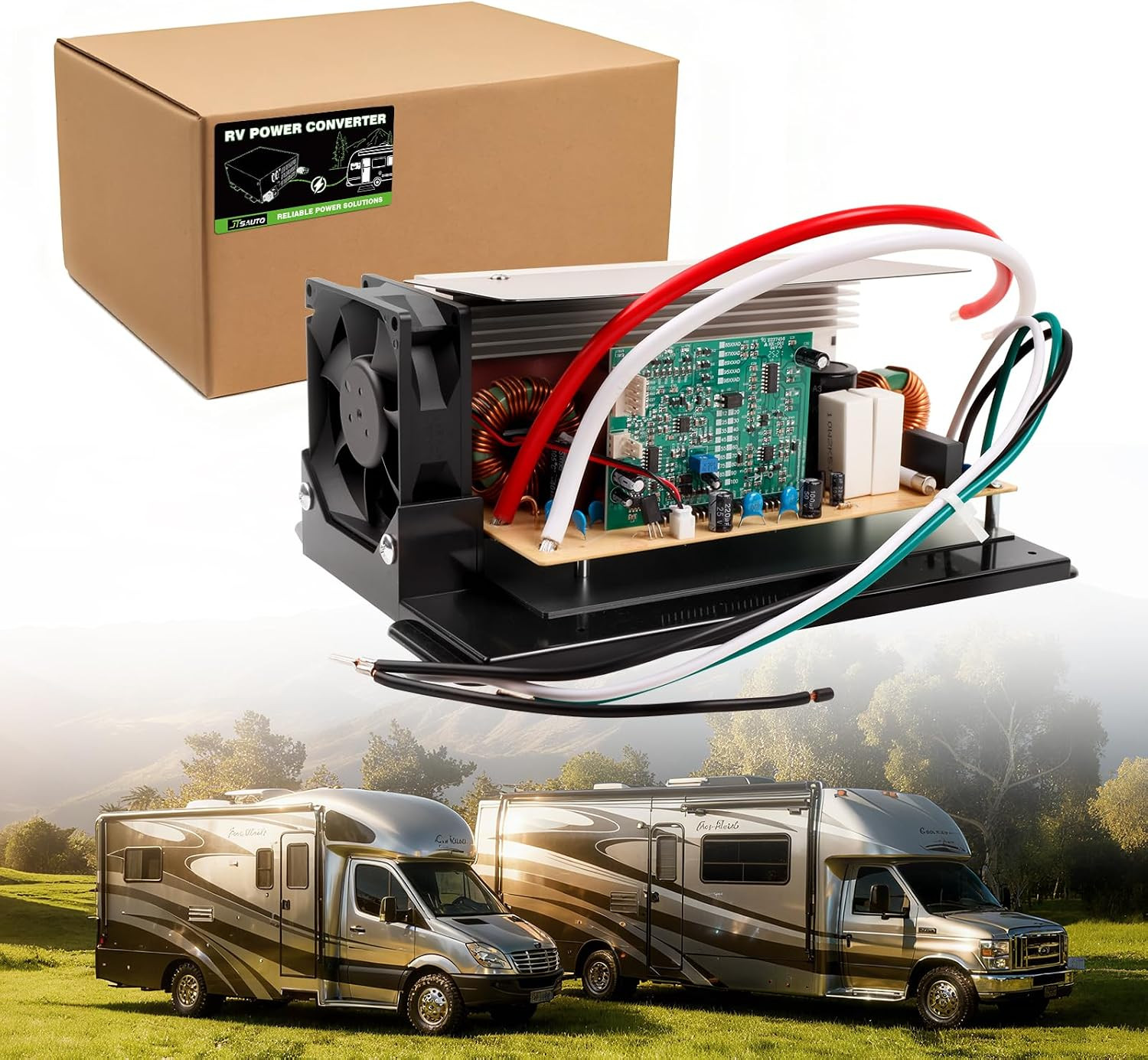 Upgrade WF-8955-AD-MBA 55 Amp RV Power Converter with 3-Stage Smart Charger | 11